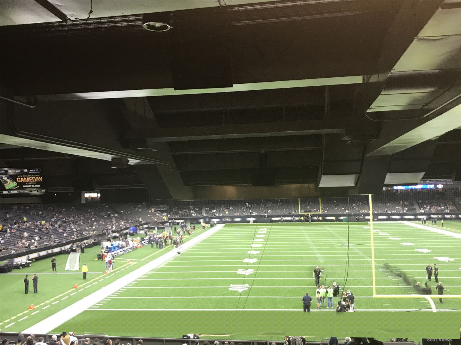 section 128, row 13 seat view  for football - caesars superdome