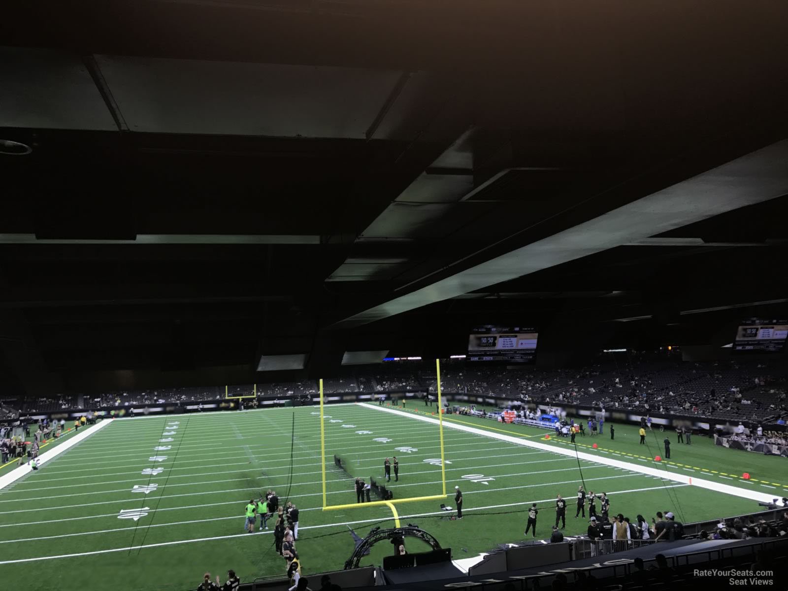 section 129, row 13 seat view  for football - caesars superdome