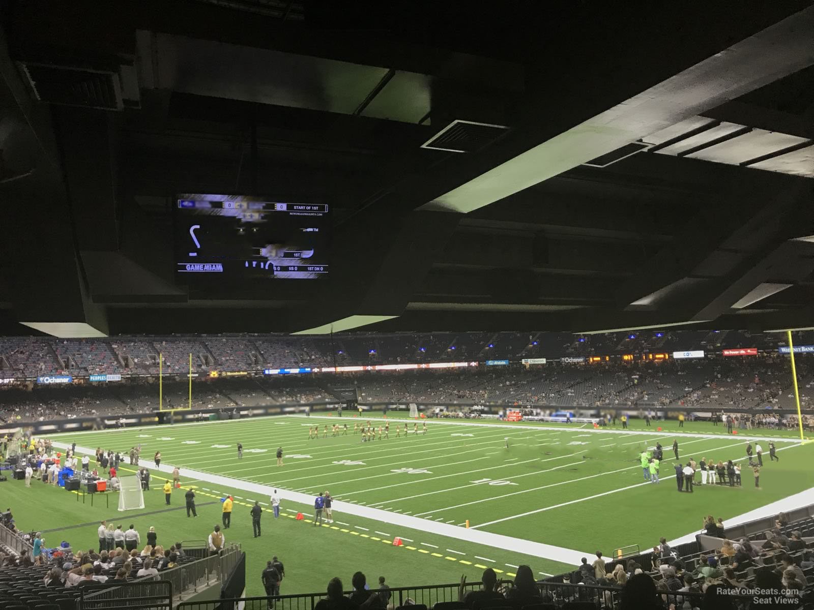 section 135, row 13 seat view  for football - caesars superdome