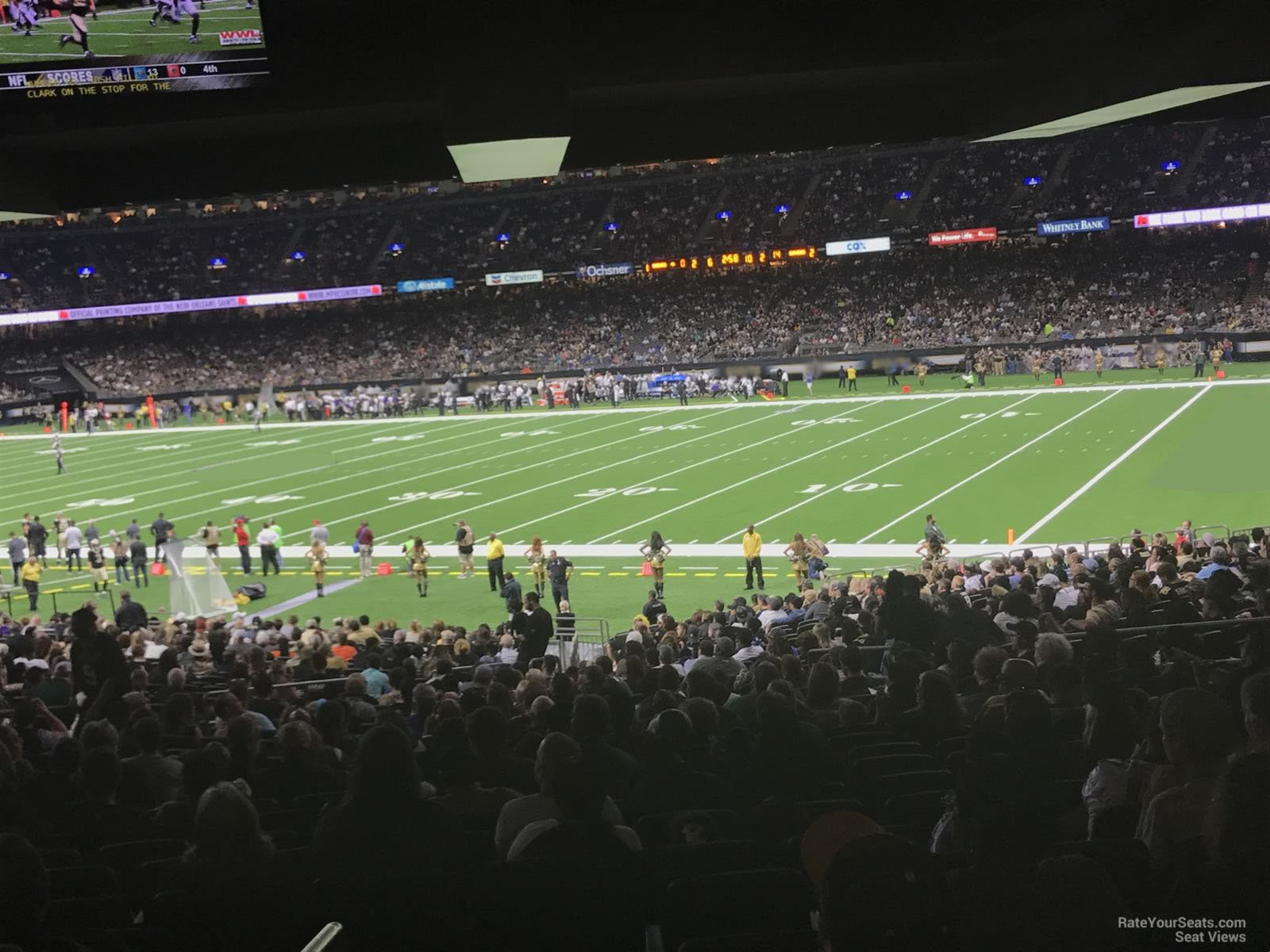 section 137, row 23 seat view  for football - caesars superdome