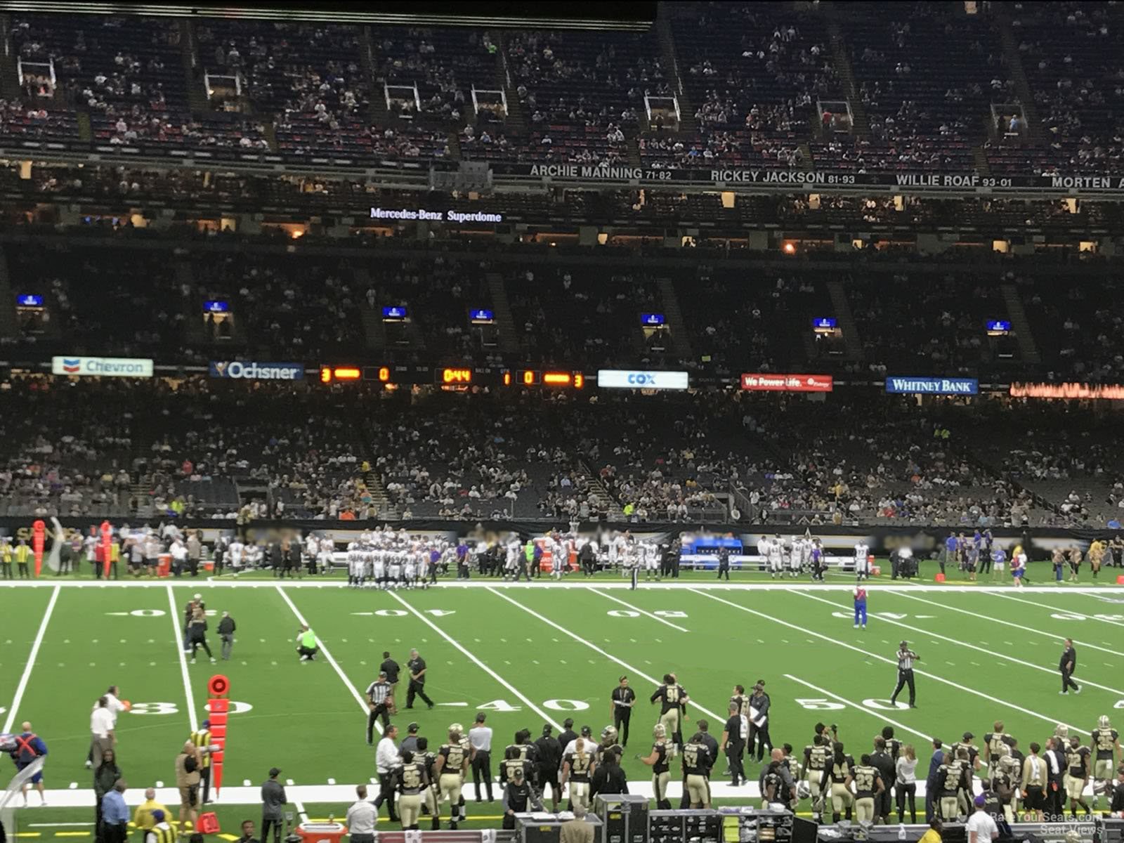 section 144, row 13 seat view  for football - caesars superdome
