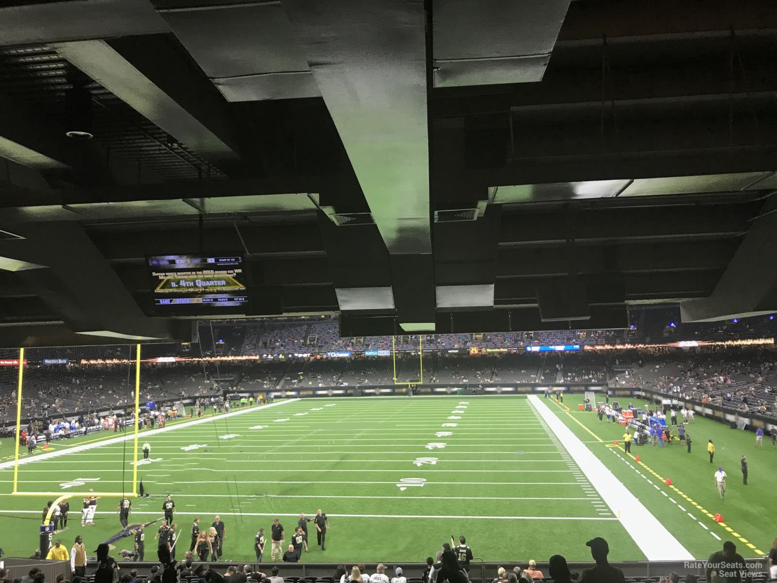 section 156, row 13 seat view  for football - caesars superdome