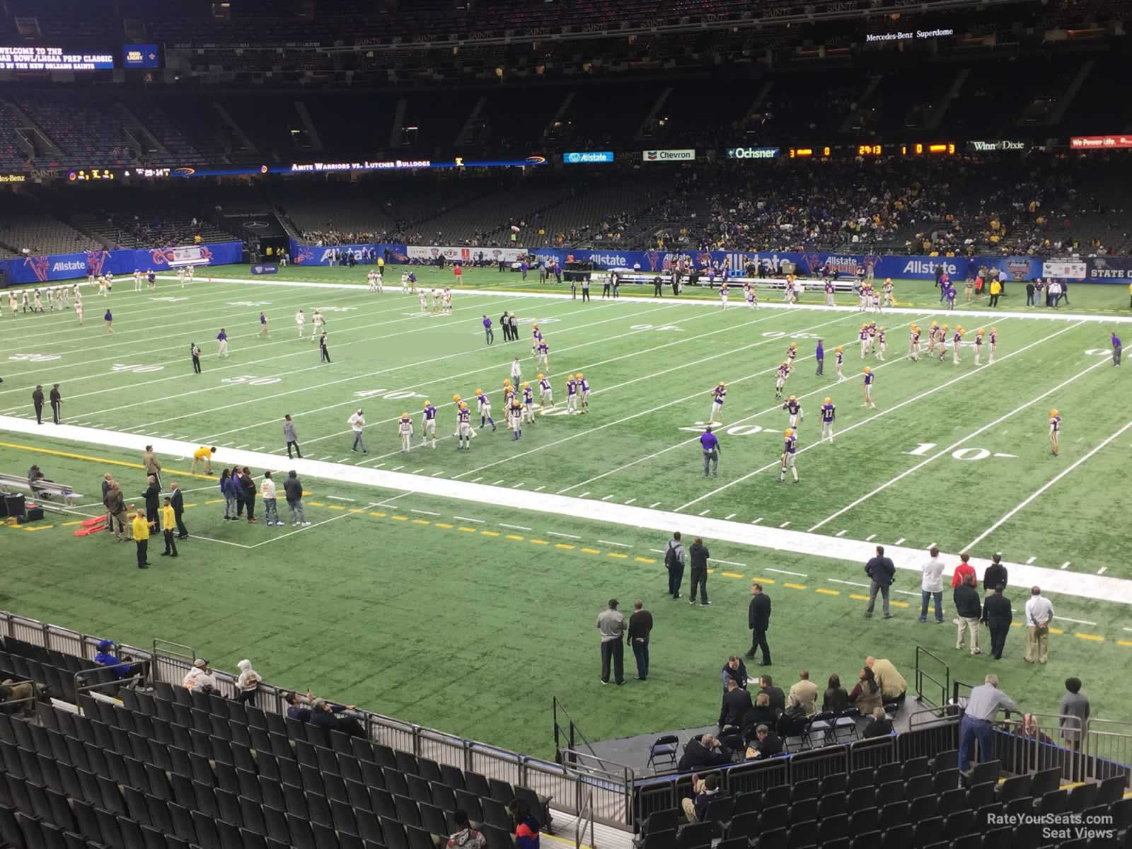 sro 212, row 2 seat view  for football - caesars superdome