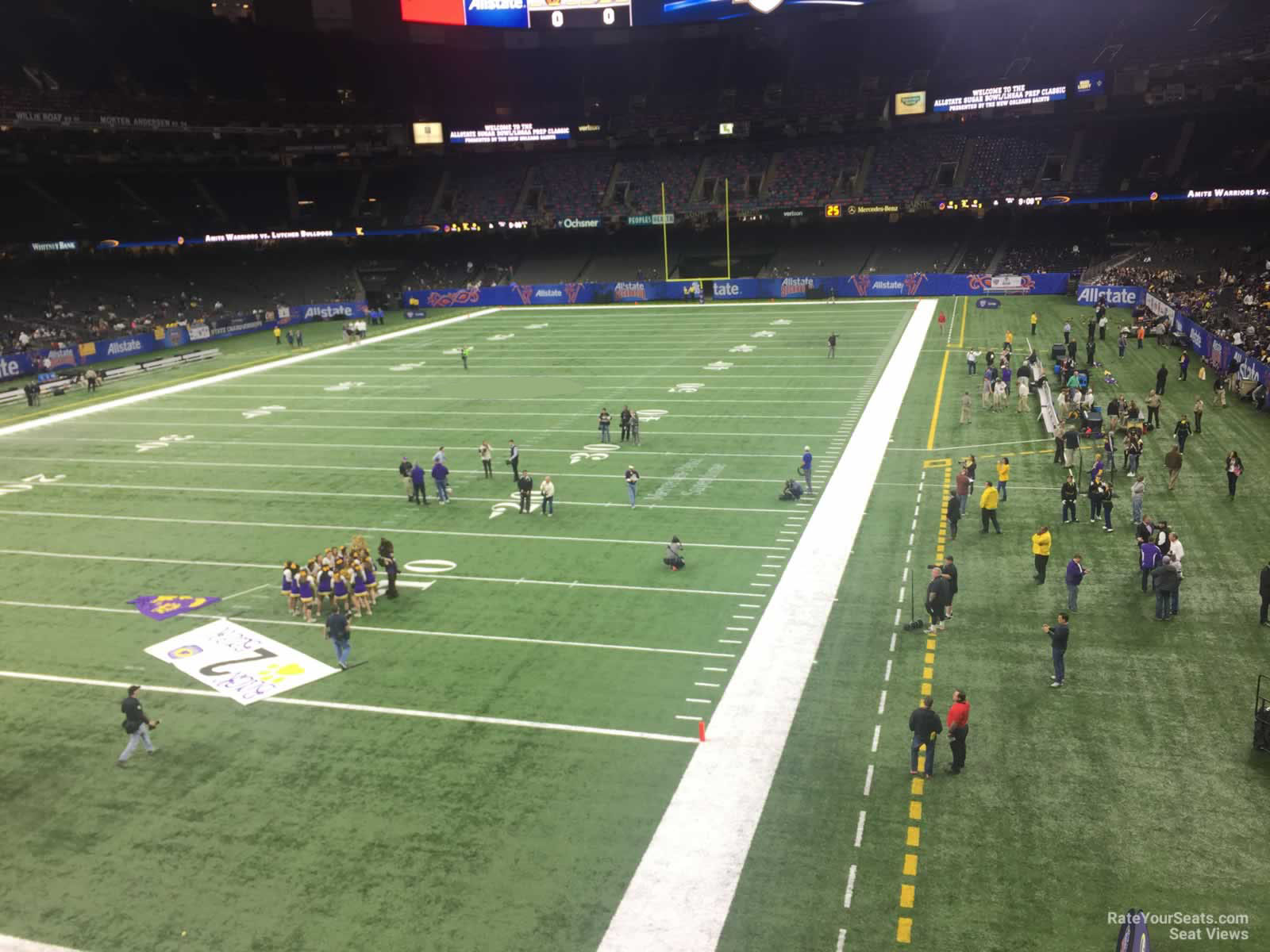 section 279, row 2 seat view  for football - caesars superdome