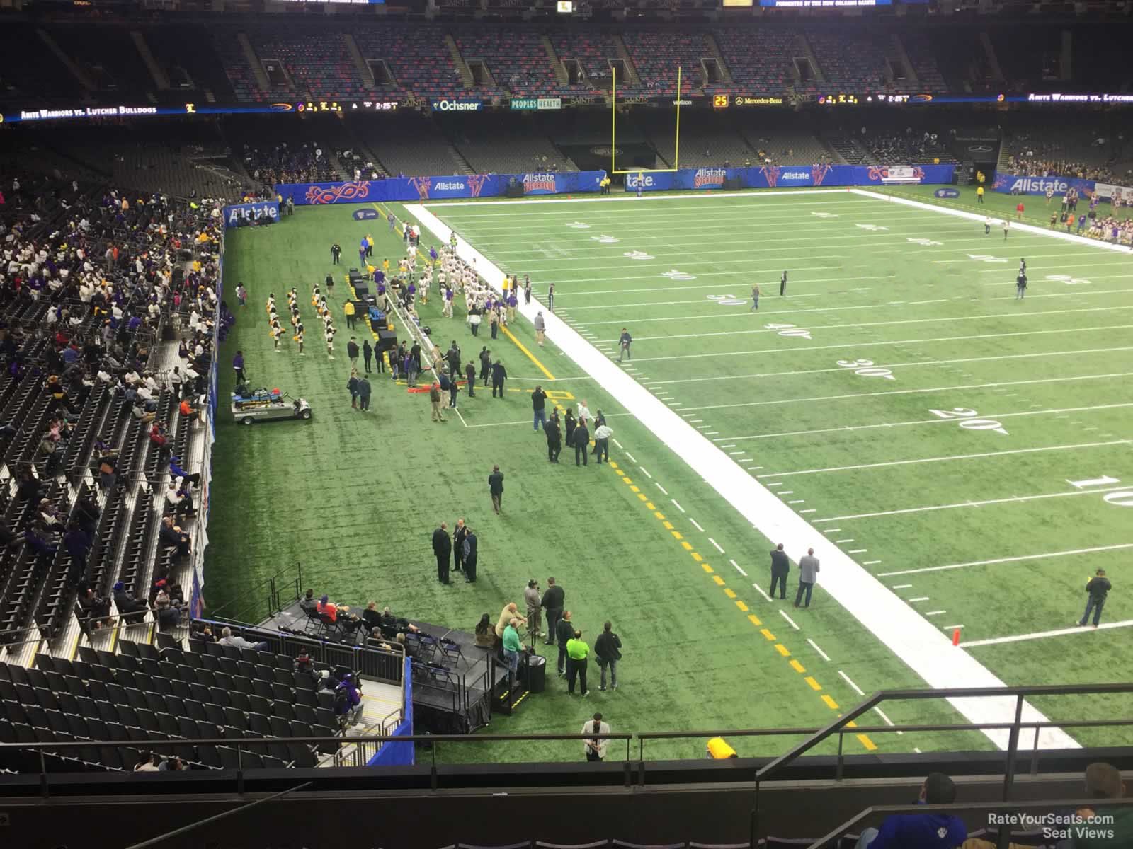 section 304c, row 11 seat view  for football - caesars superdome