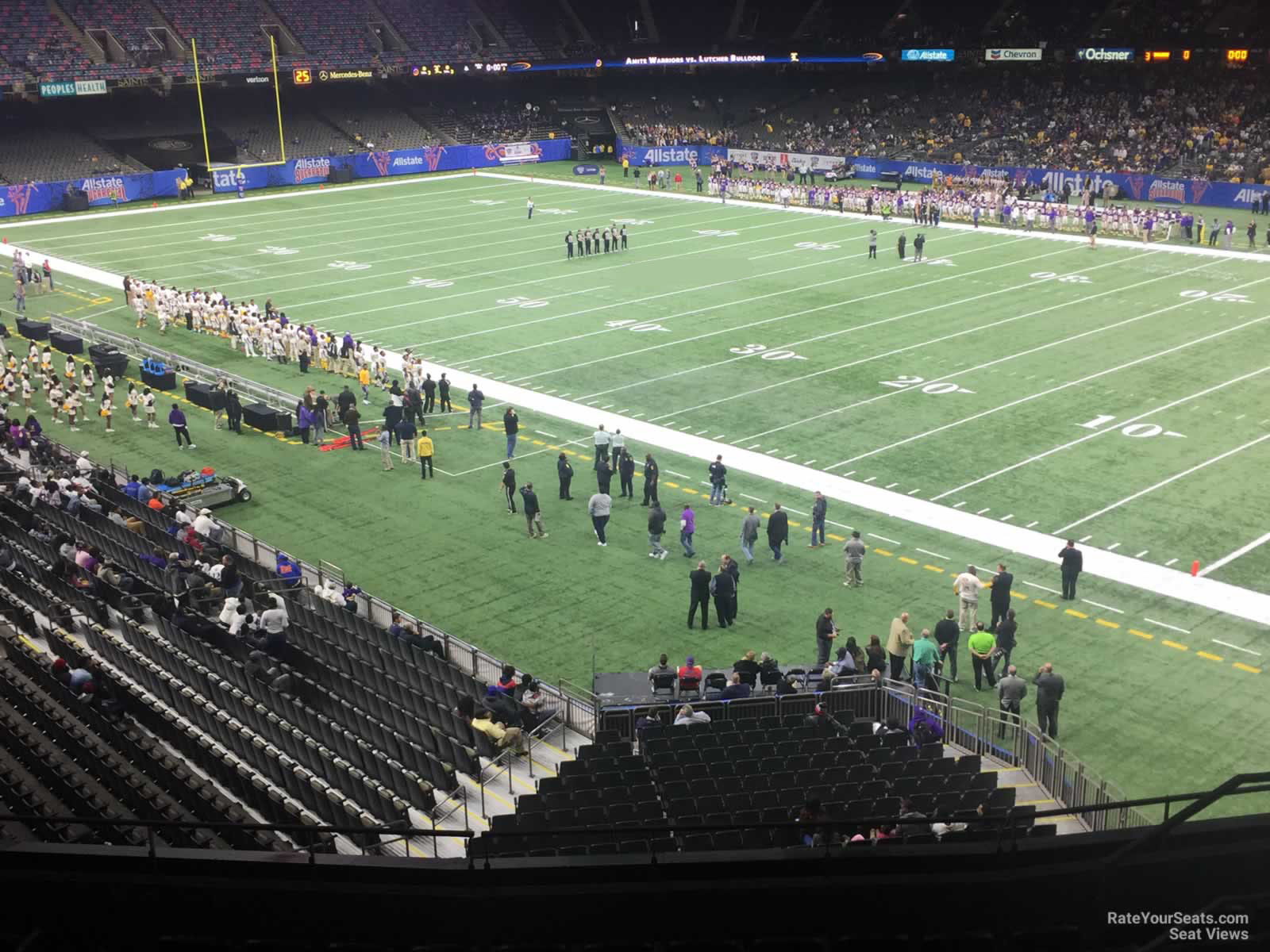section 306, row 11 seat view  for football - caesars superdome