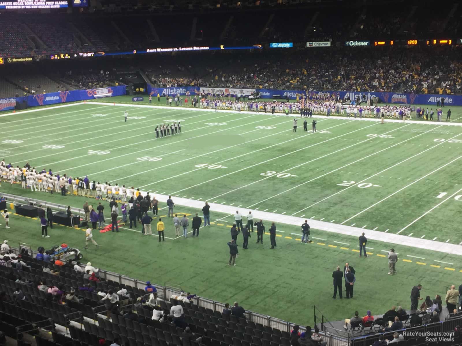 section 307, row 11 seat view  for football - caesars superdome