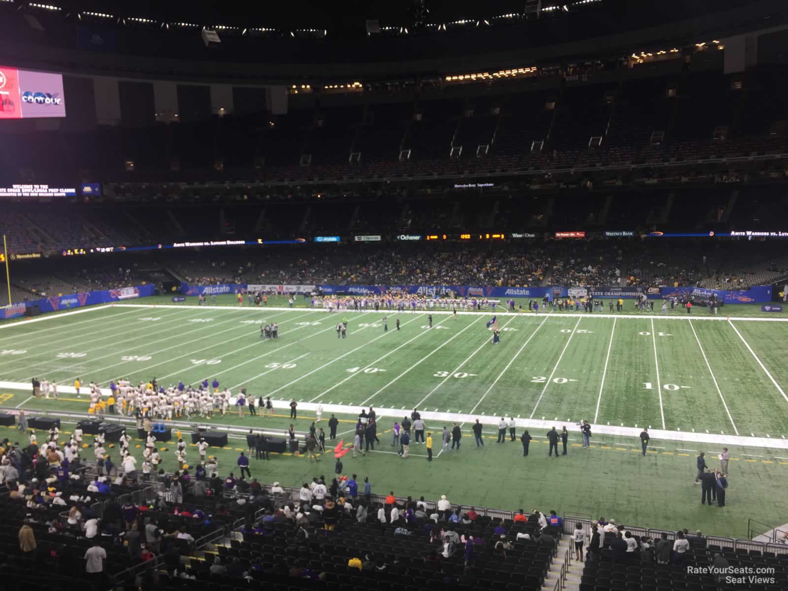 section 309, row 11 seat view  for football - caesars superdome