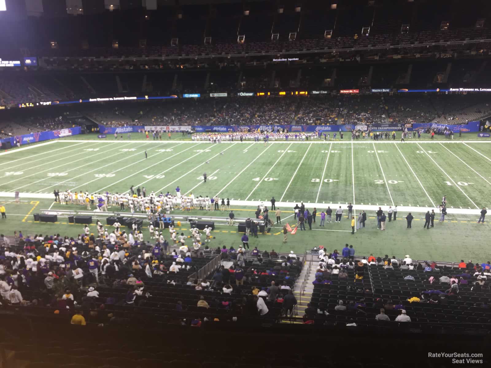 section 310, row 11 seat view  for football - caesars superdome