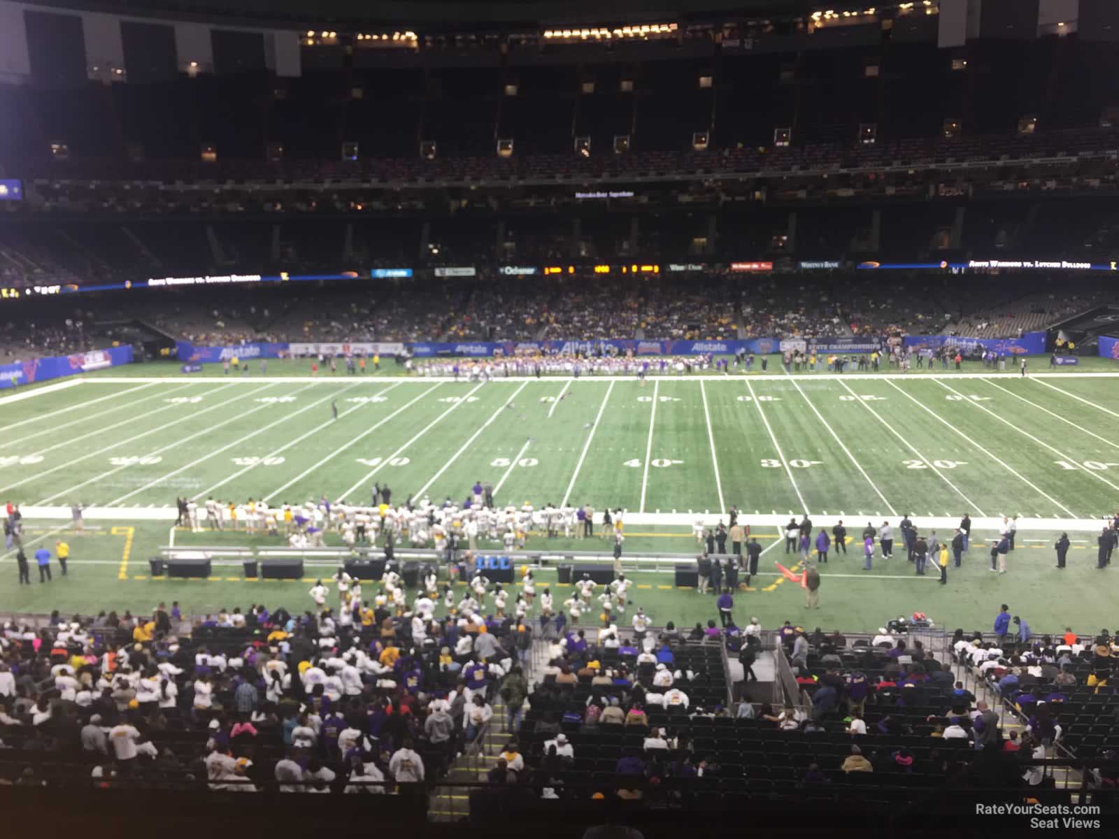 section 311, row 11 seat view  for football - caesars superdome