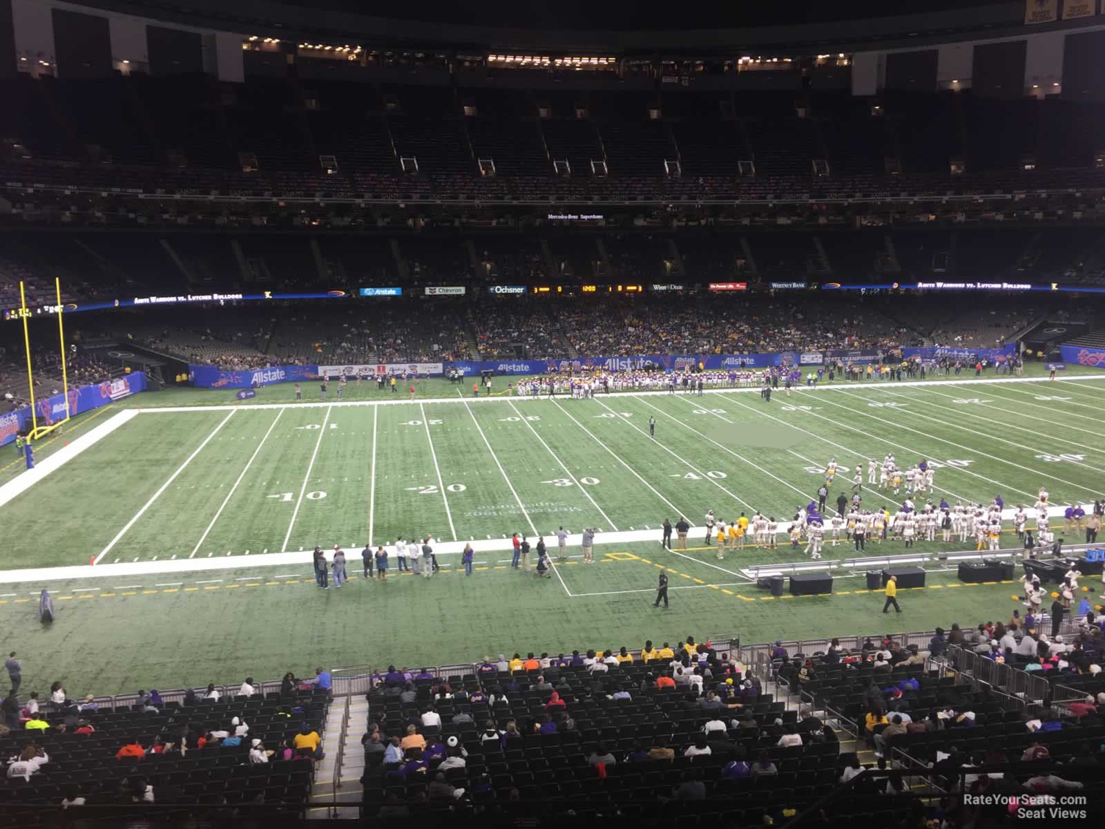 section 315, row 11 seat view  for football - caesars superdome