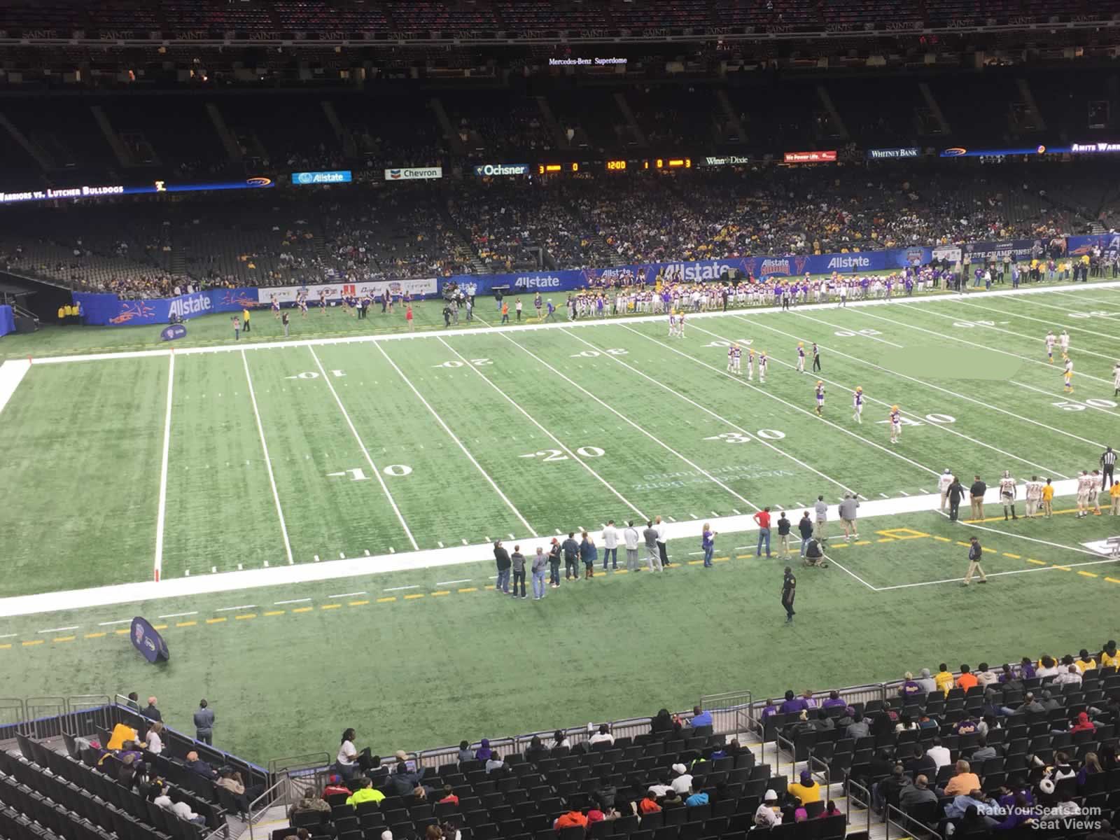 section 316, row 11 seat view  for football - caesars superdome