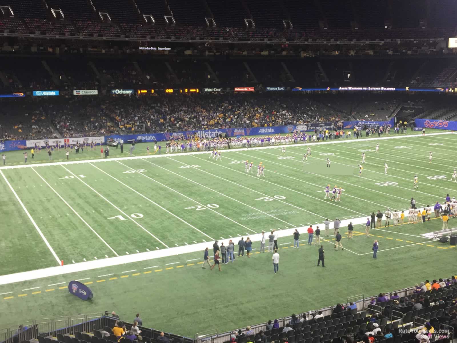 section 317, row 11 seat view  for football - caesars superdome