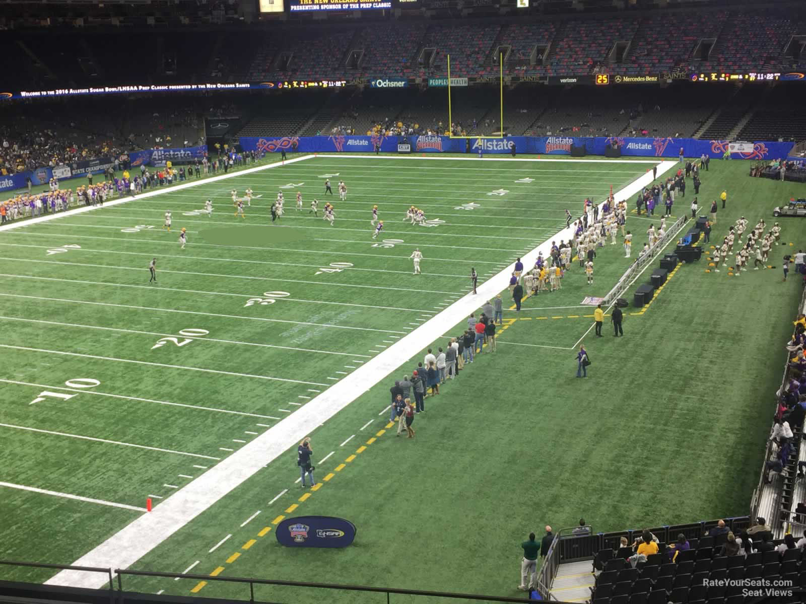 section 319, row 11 seat view  for football - caesars superdome