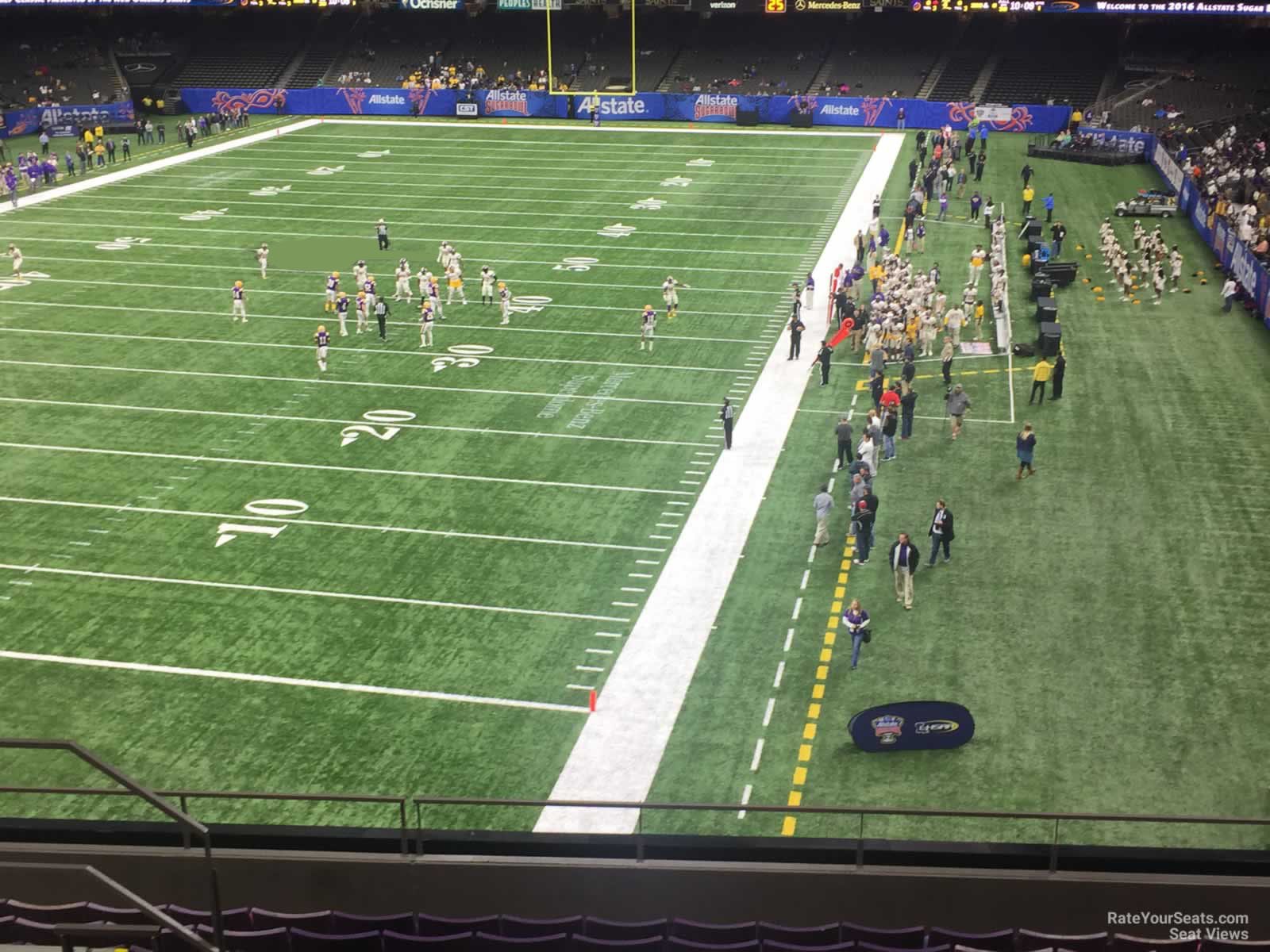 section 321, row 11 seat view  for football - caesars superdome