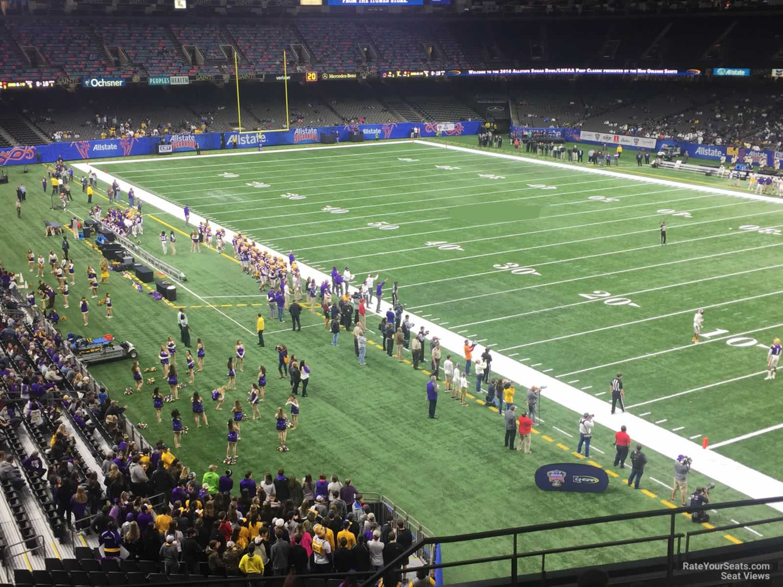 section 329, row 11 seat view  for football - caesars superdome