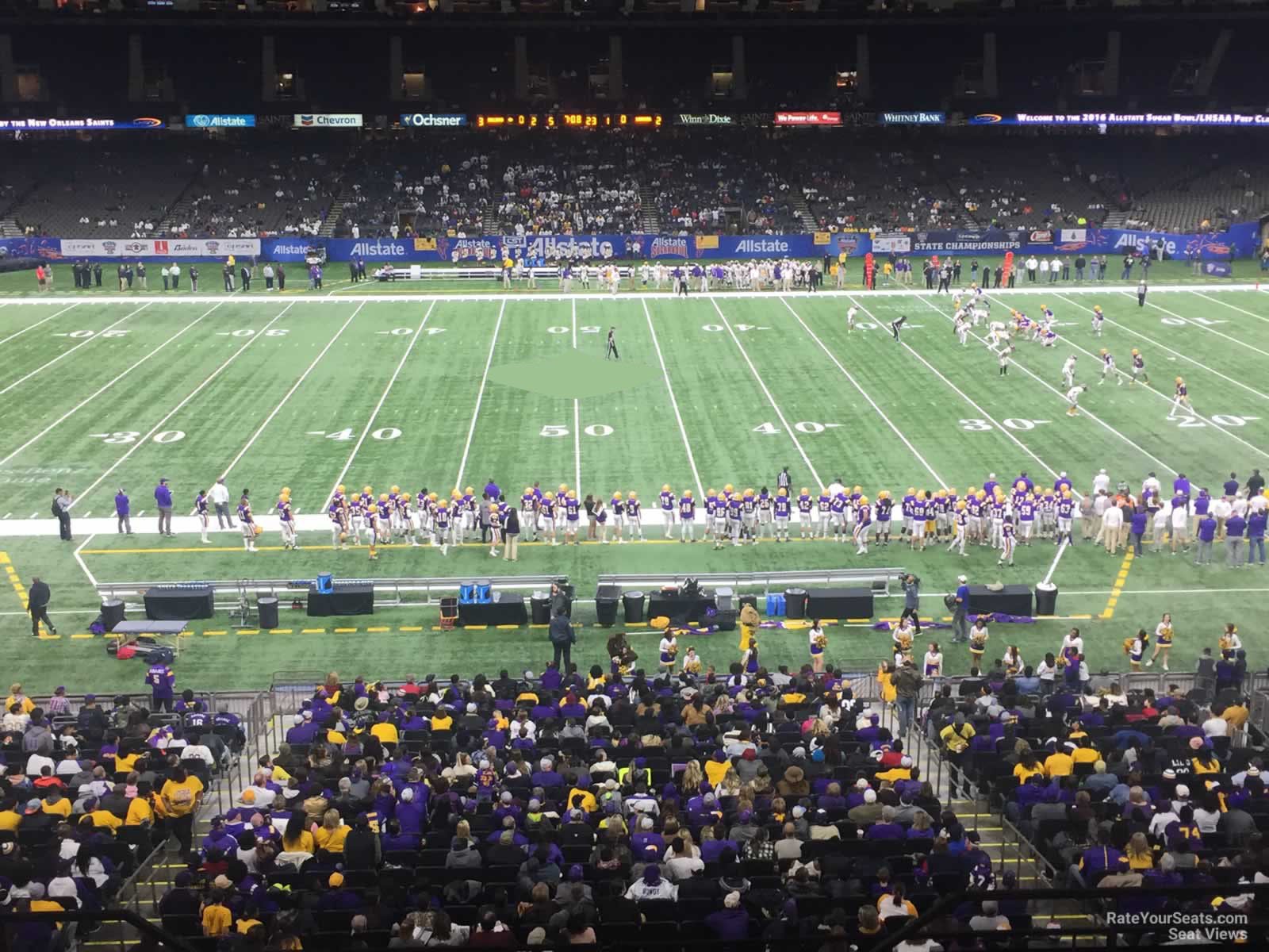 section 336, row 11 seat view  for football - caesars superdome