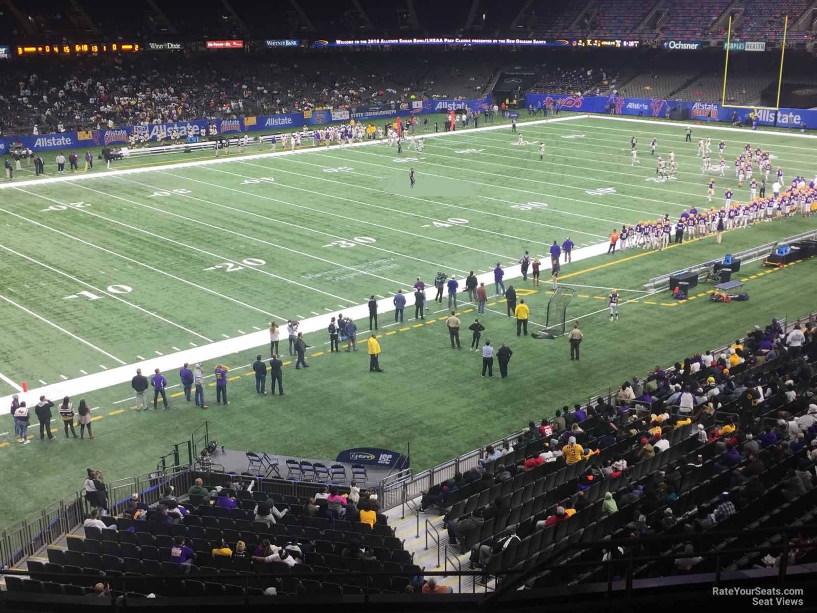 section 342, row 11 seat view  for football - caesars superdome