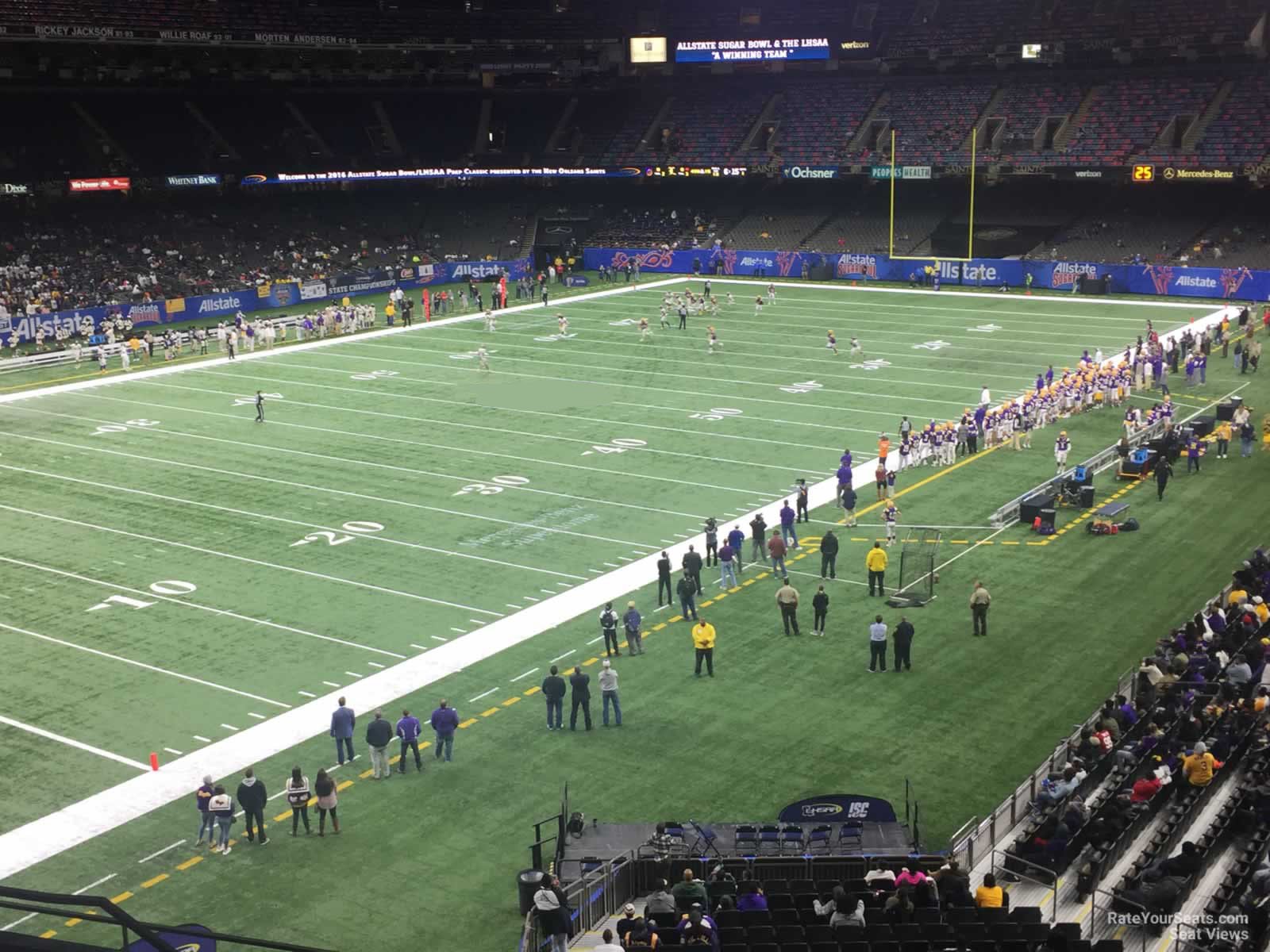 section 343, row 11 seat view  for football - caesars superdome