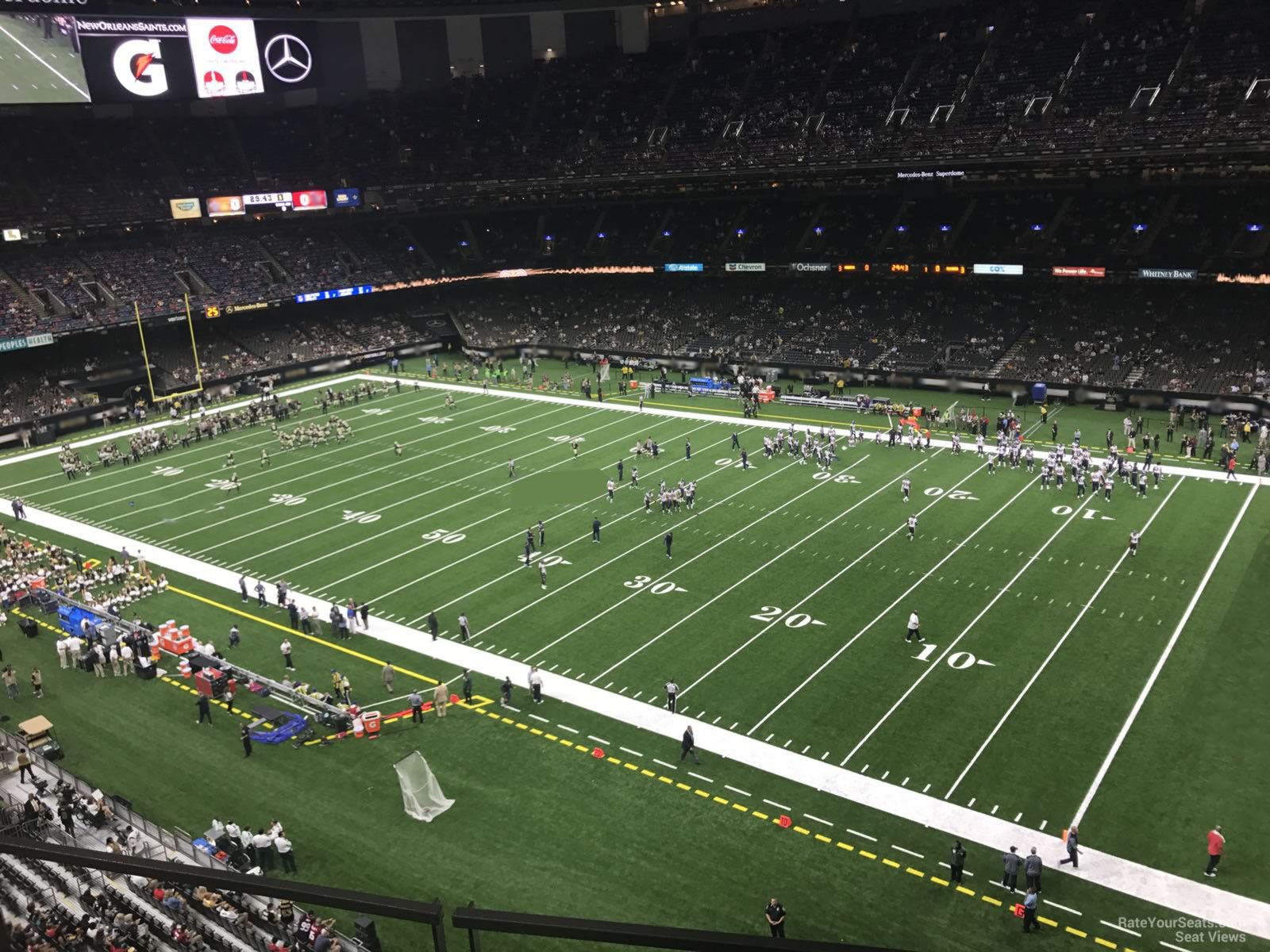 section 507, row 3 seat view  for football - caesars superdome