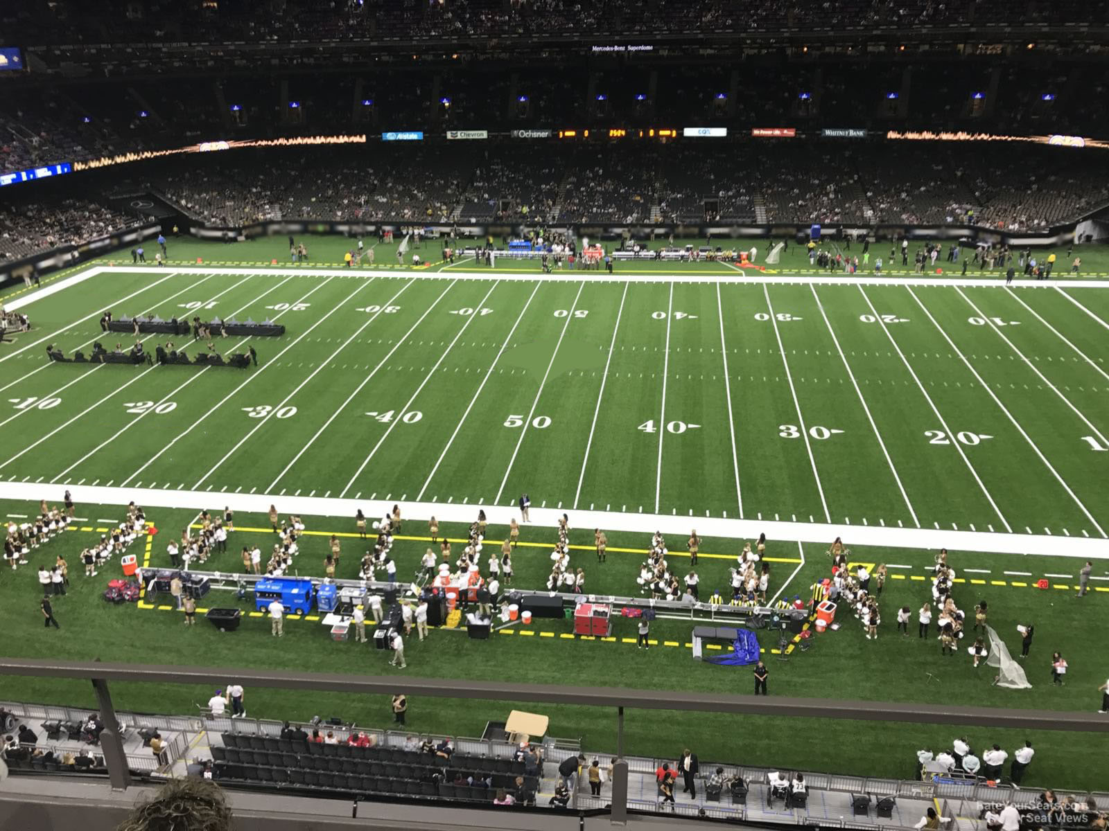 section 515, row 3 seat view  for football - caesars superdome