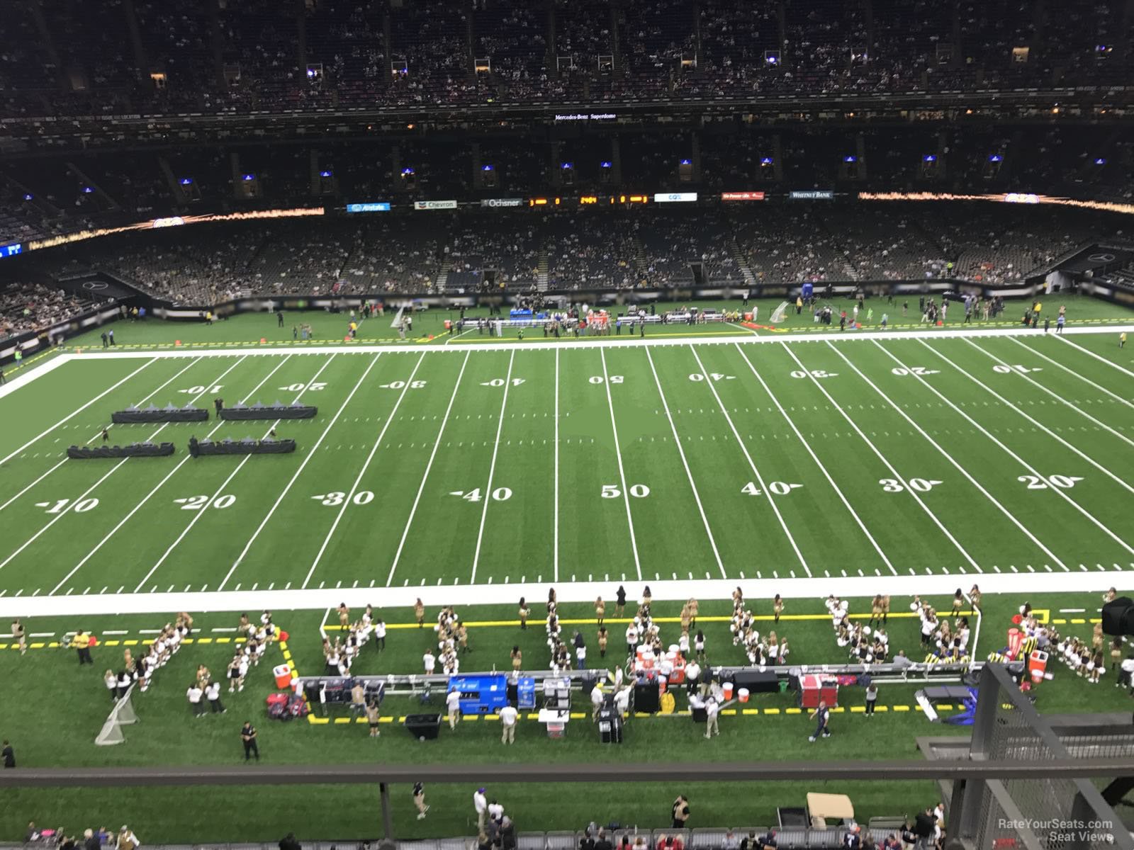 section 517, row 3 seat view  for football - caesars superdome