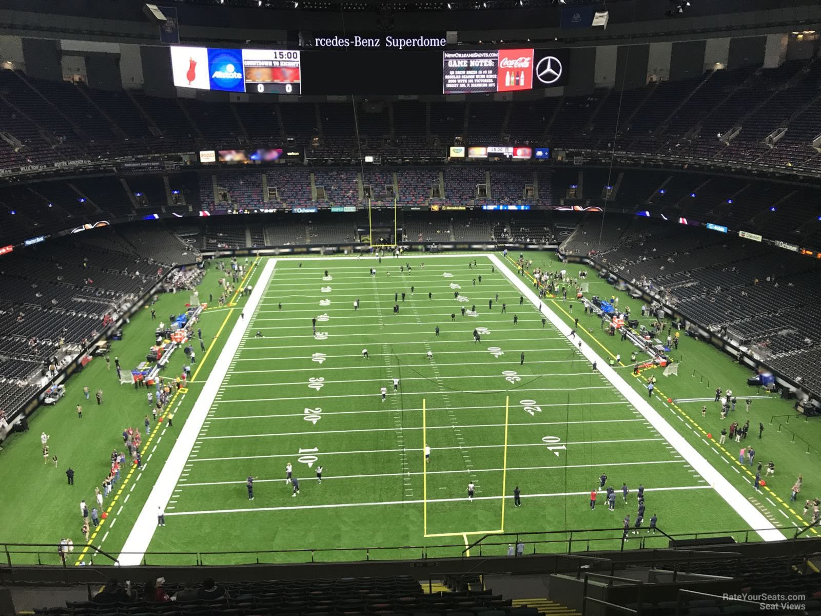 section 602, row 17 seat view  for football - caesars superdome