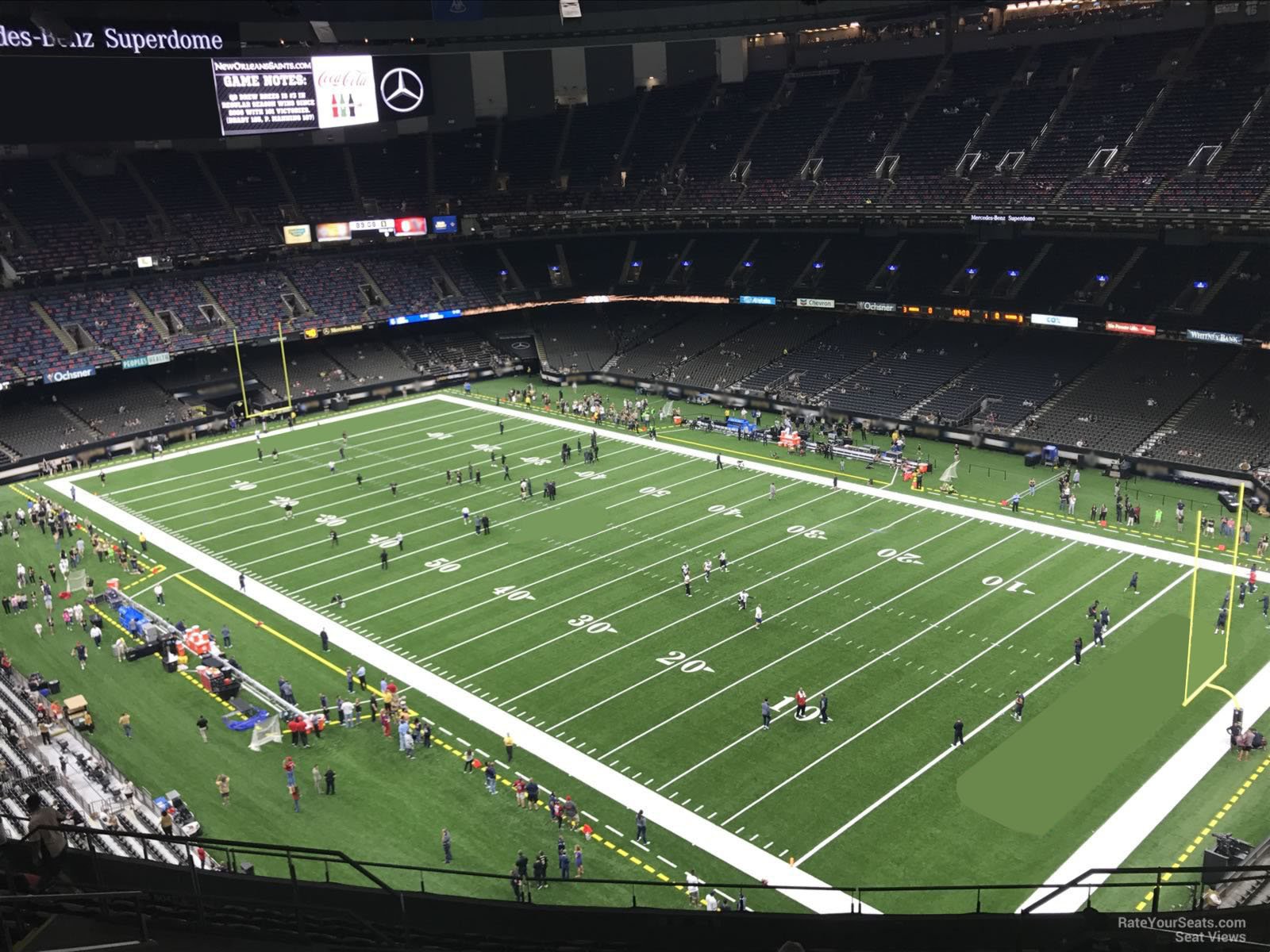 section 607, row 17 seat view  for football - caesars superdome