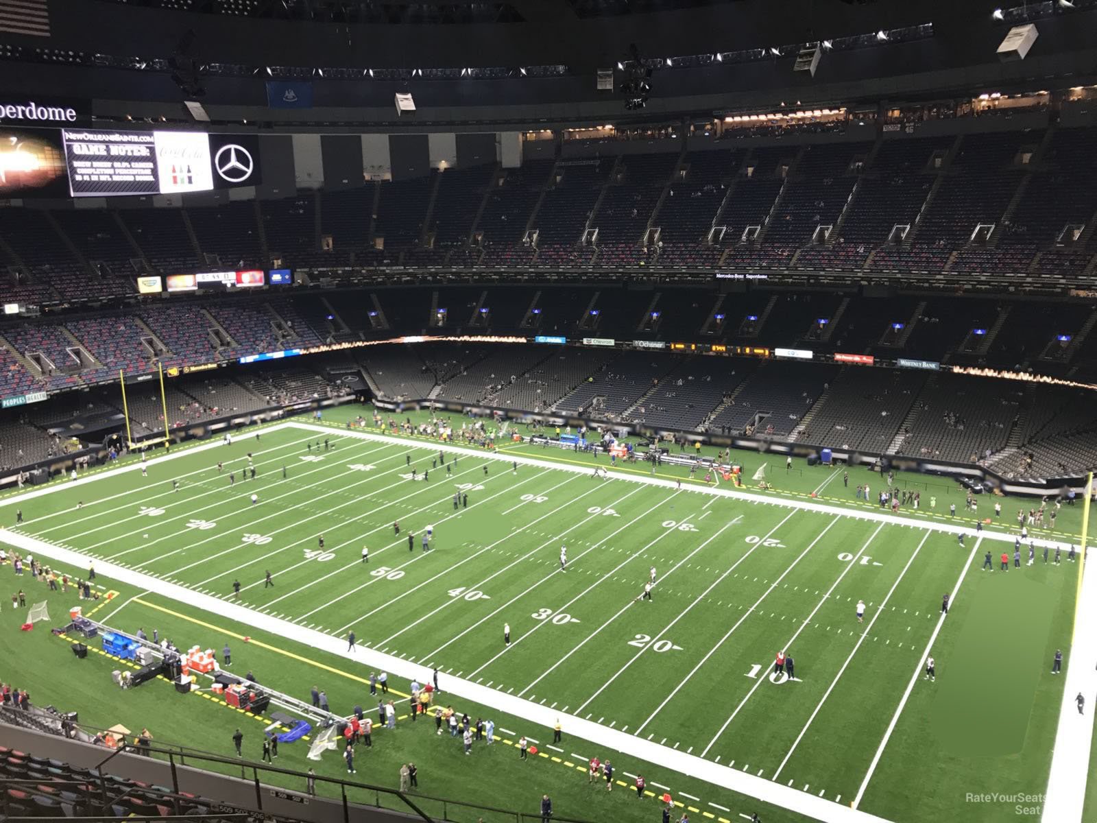 section 609, row 17 seat view  for football - caesars superdome