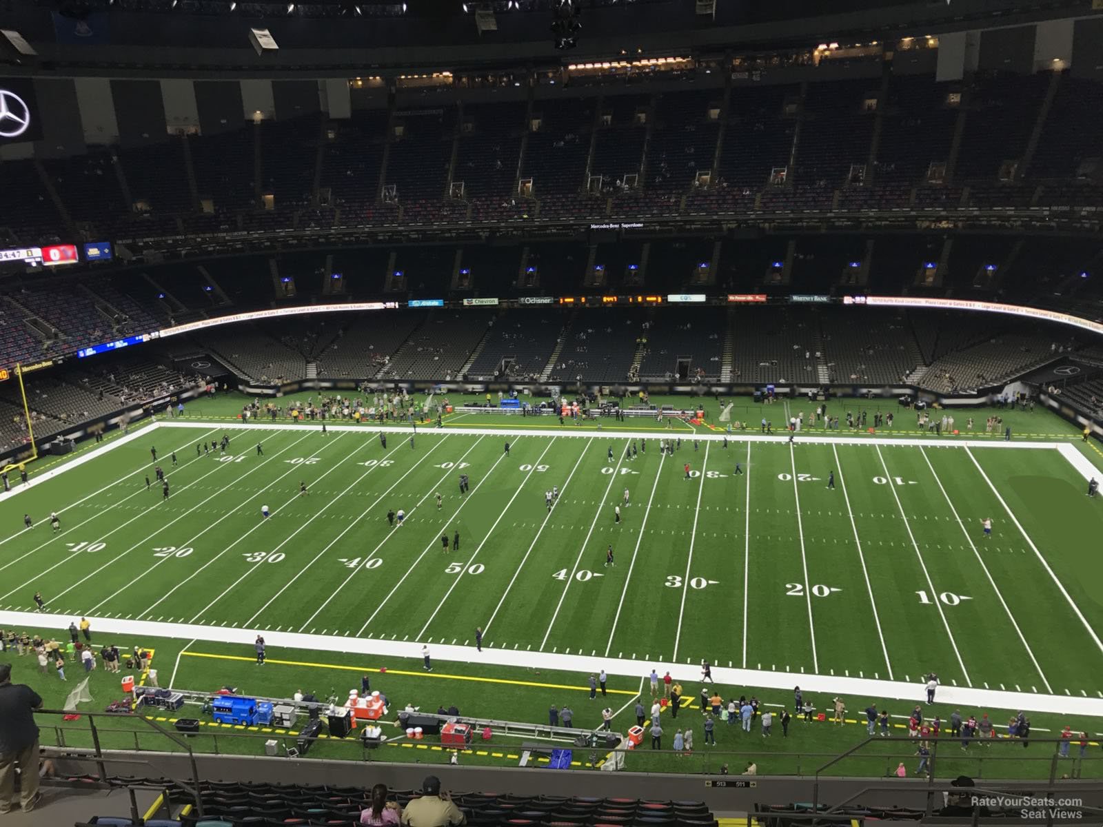 section 612, row 17 seat view  for football - caesars superdome