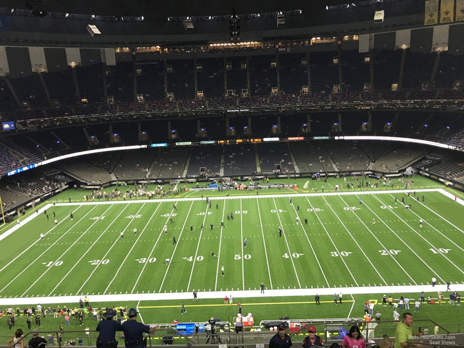 section 614, row 17 seat view  for football - caesars superdome