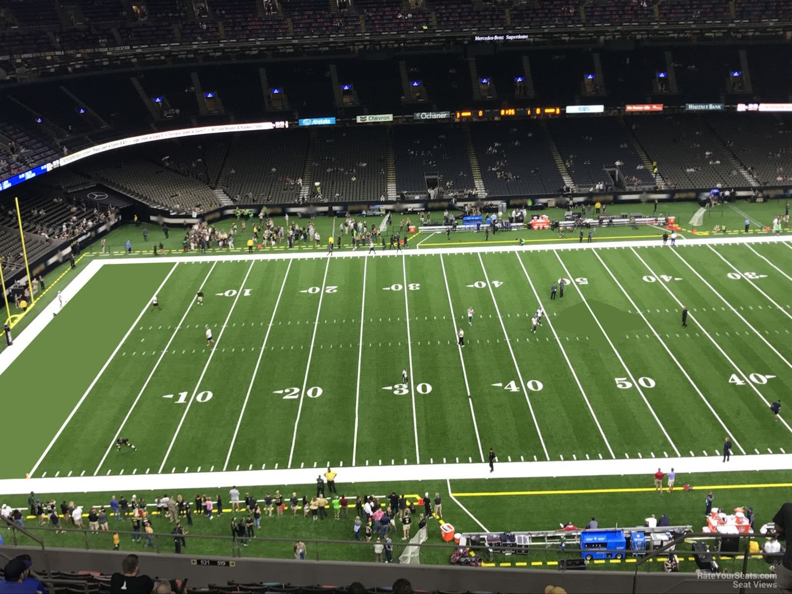 section 616, row 17 seat view  for football - caesars superdome
