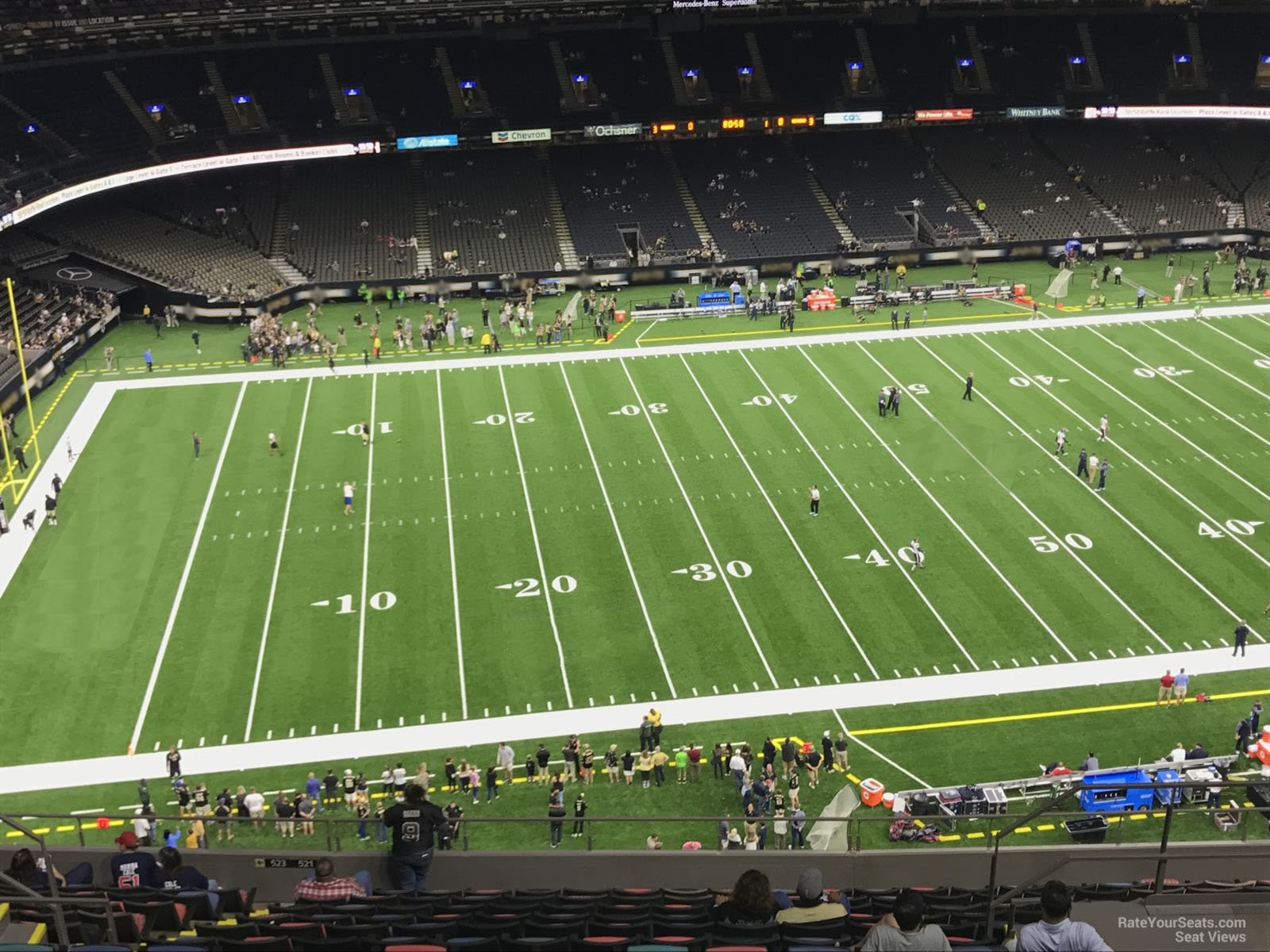 section 617, row 17 seat view  for football - caesars superdome