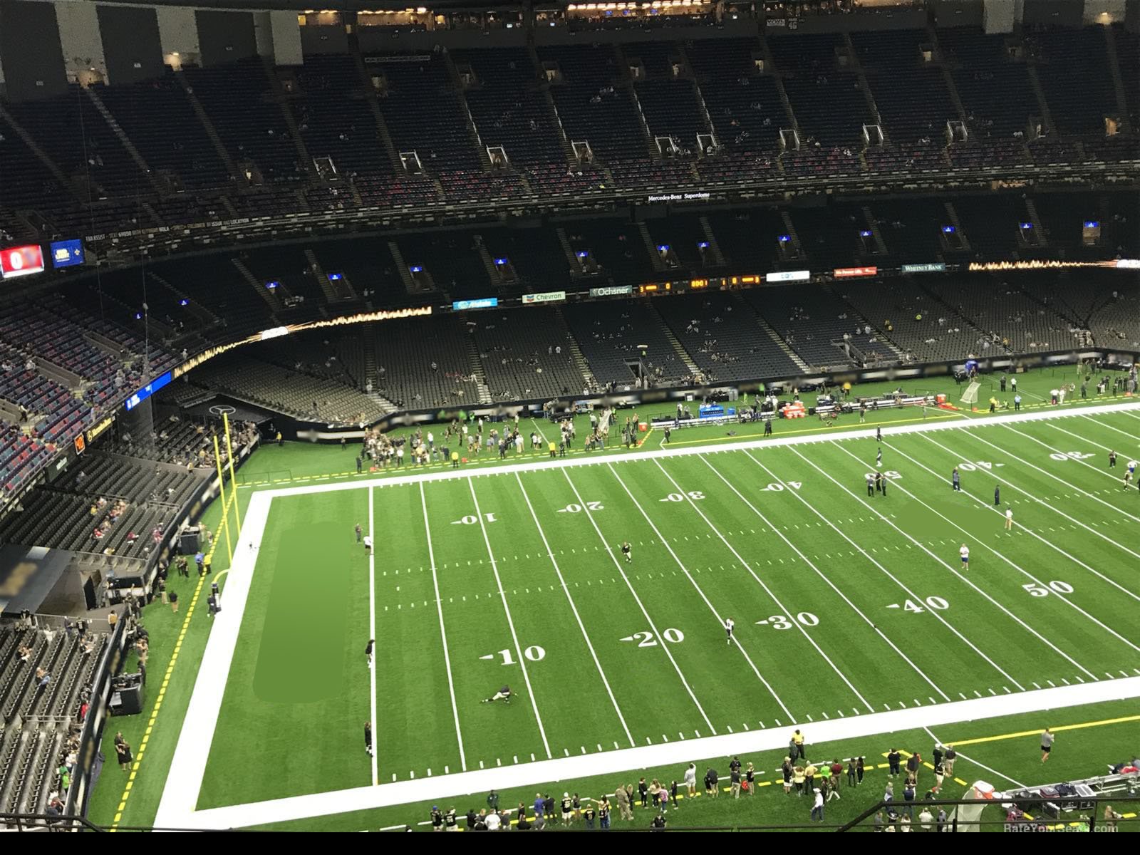 section 618, row 17 seat view  for football - caesars superdome