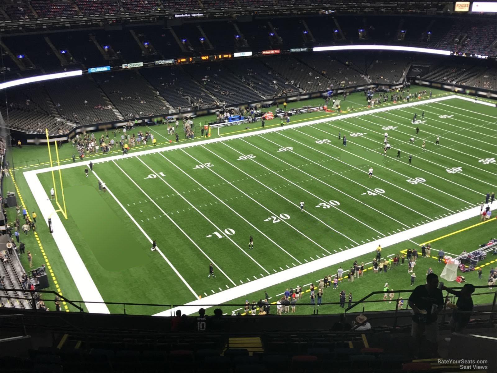section 620, row 17 seat view  for football - caesars superdome