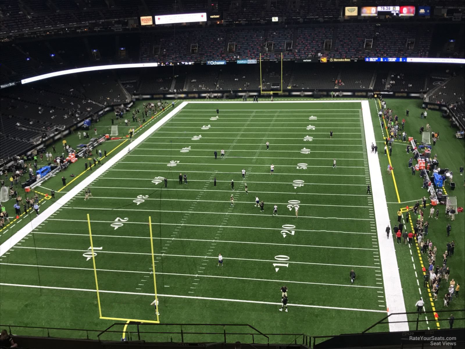 section 626, row 17 seat view  for football - caesars superdome