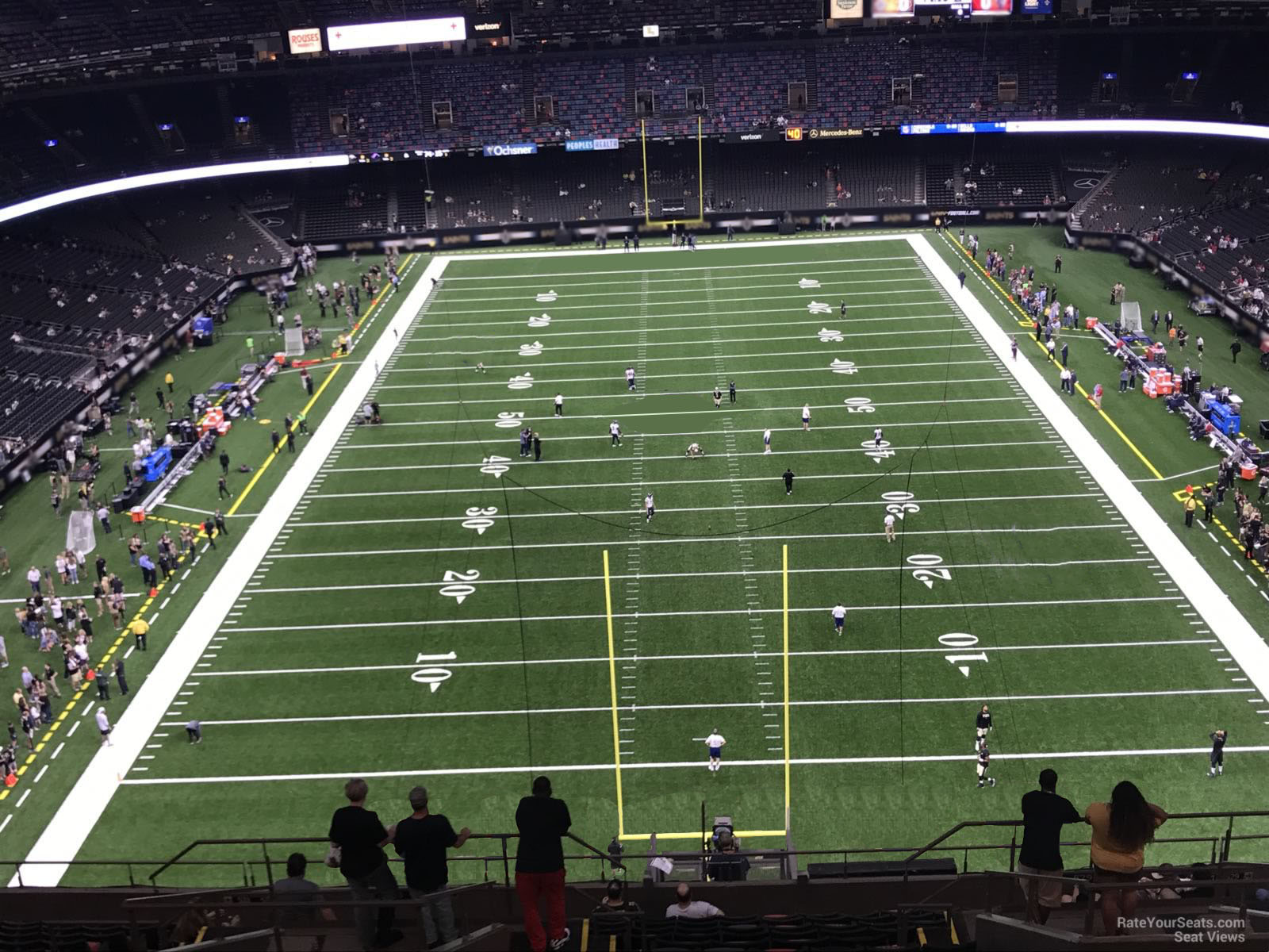 section 627, row 17 seat view  for football - caesars superdome