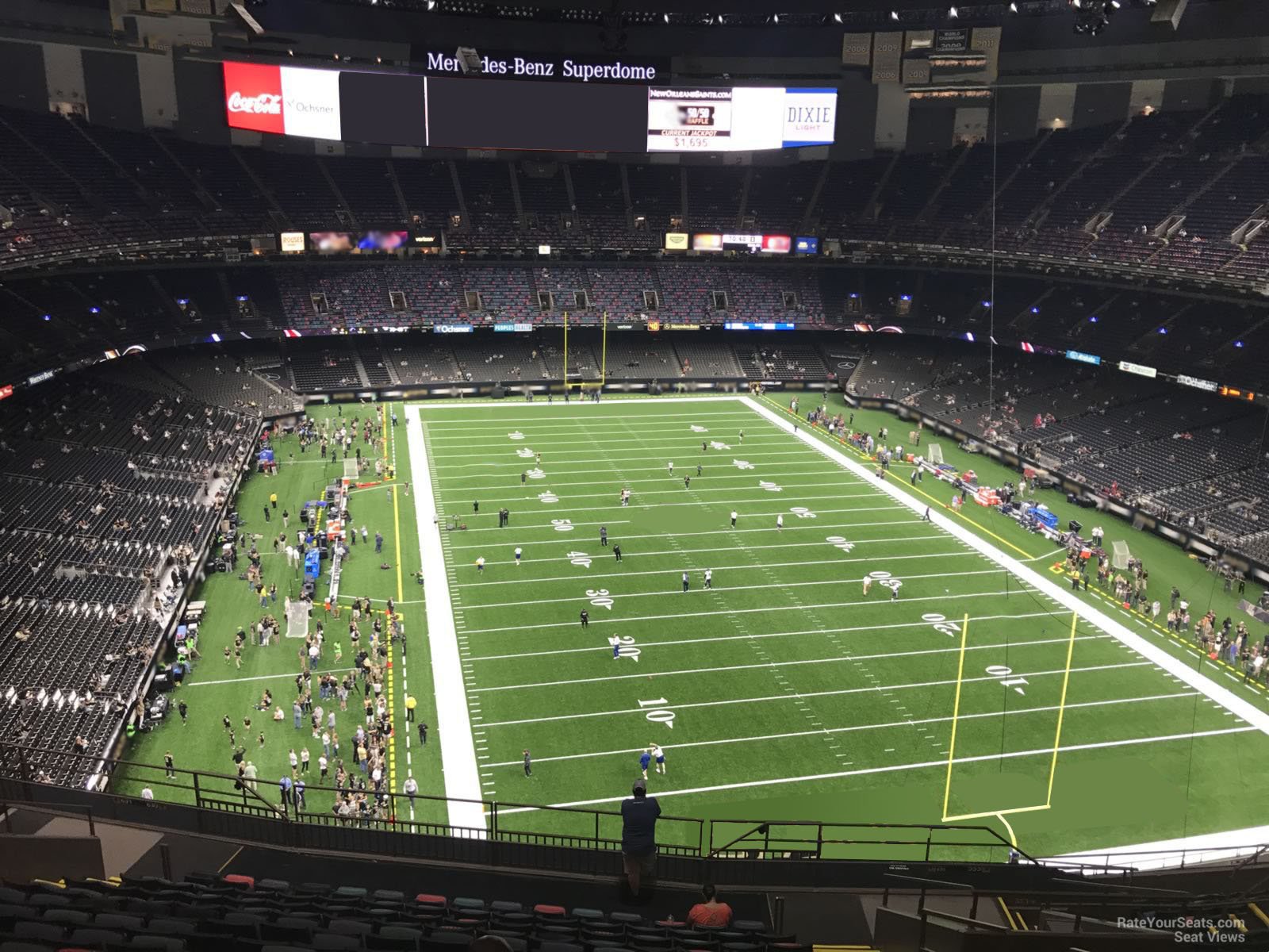 section 630, row 17 seat view  for football - caesars superdome