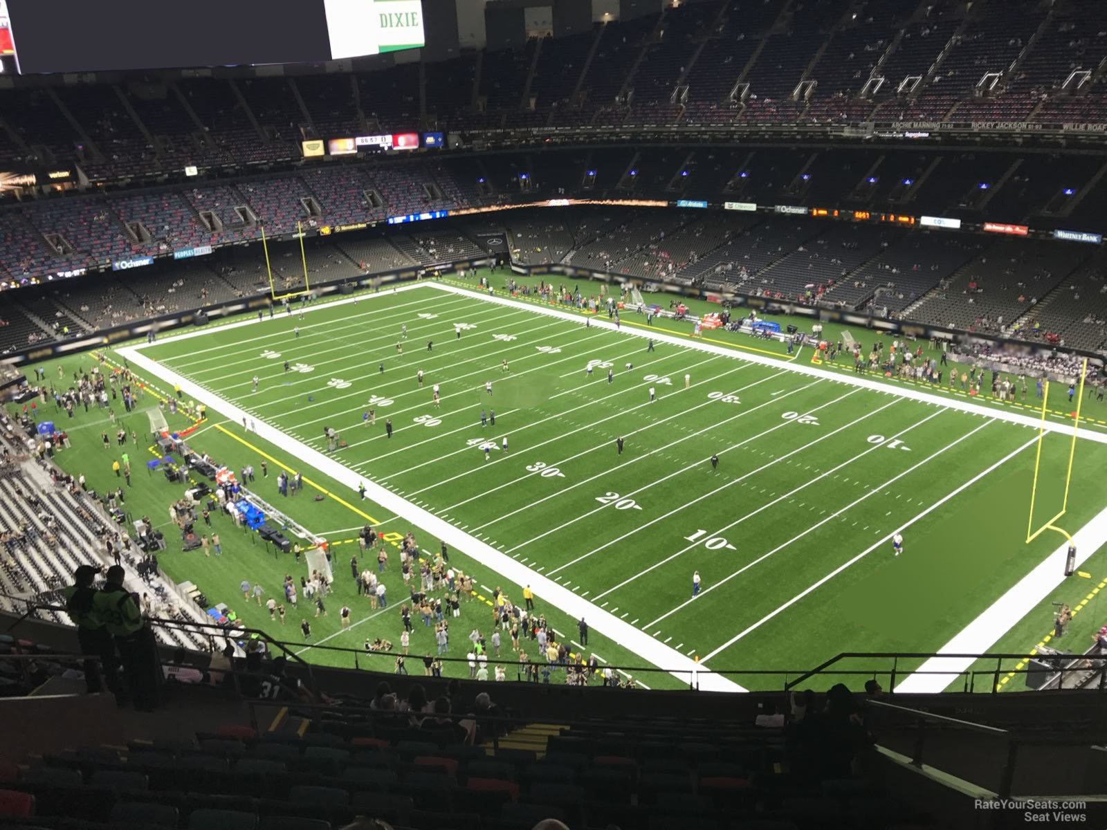 section 633, row 17 seat view  for football - caesars superdome