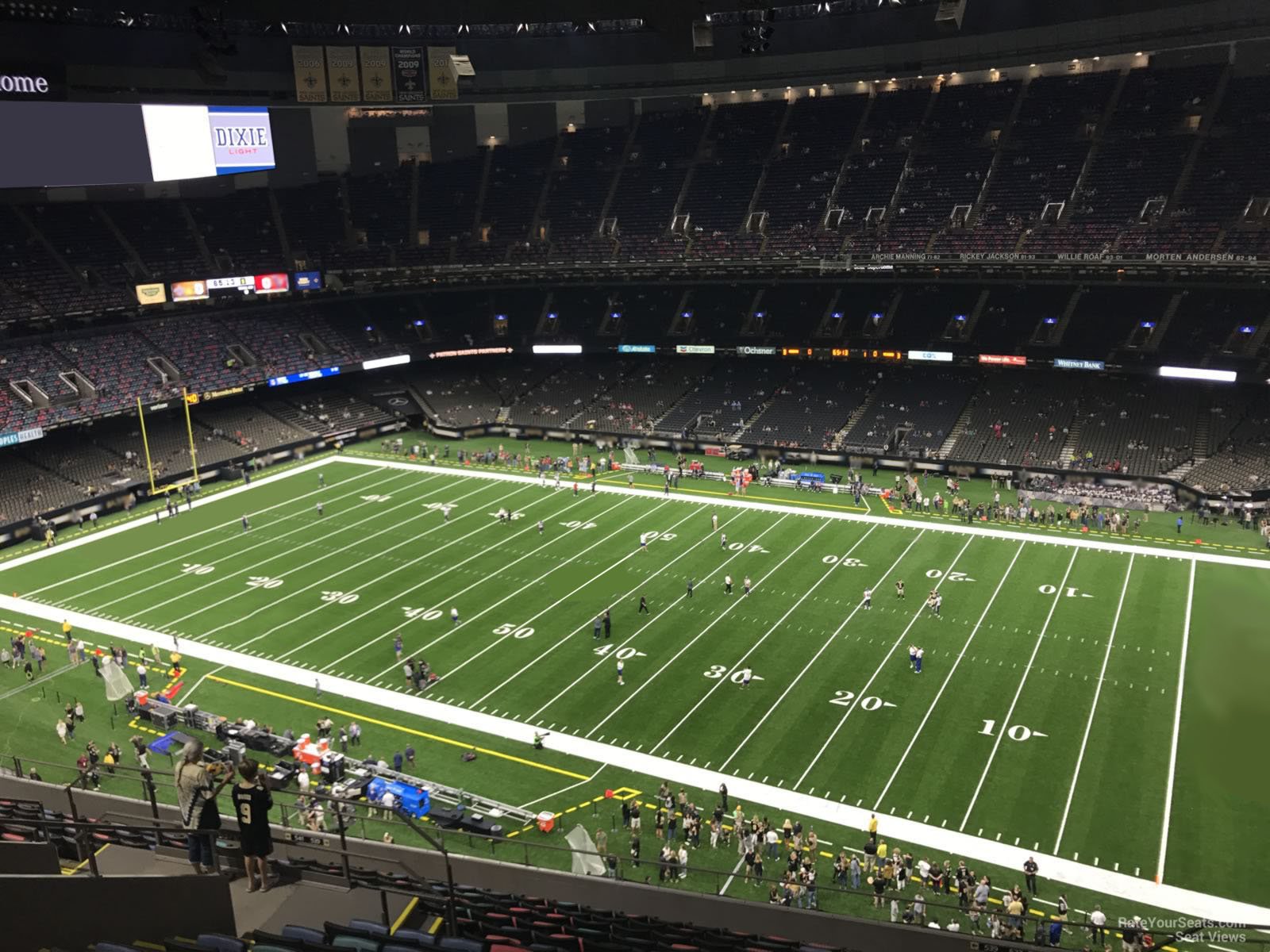 section 636, row 17 seat view  for football - caesars superdome