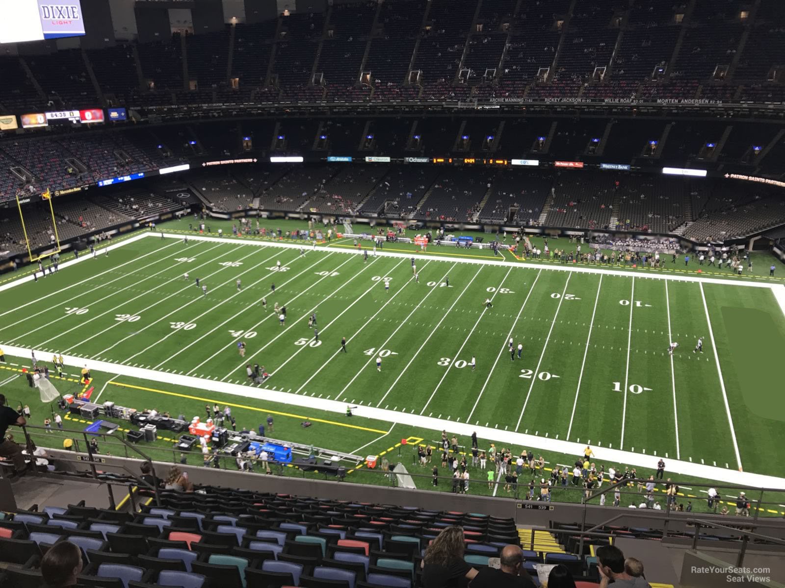 section 637, row 17 seat view  for football - caesars superdome