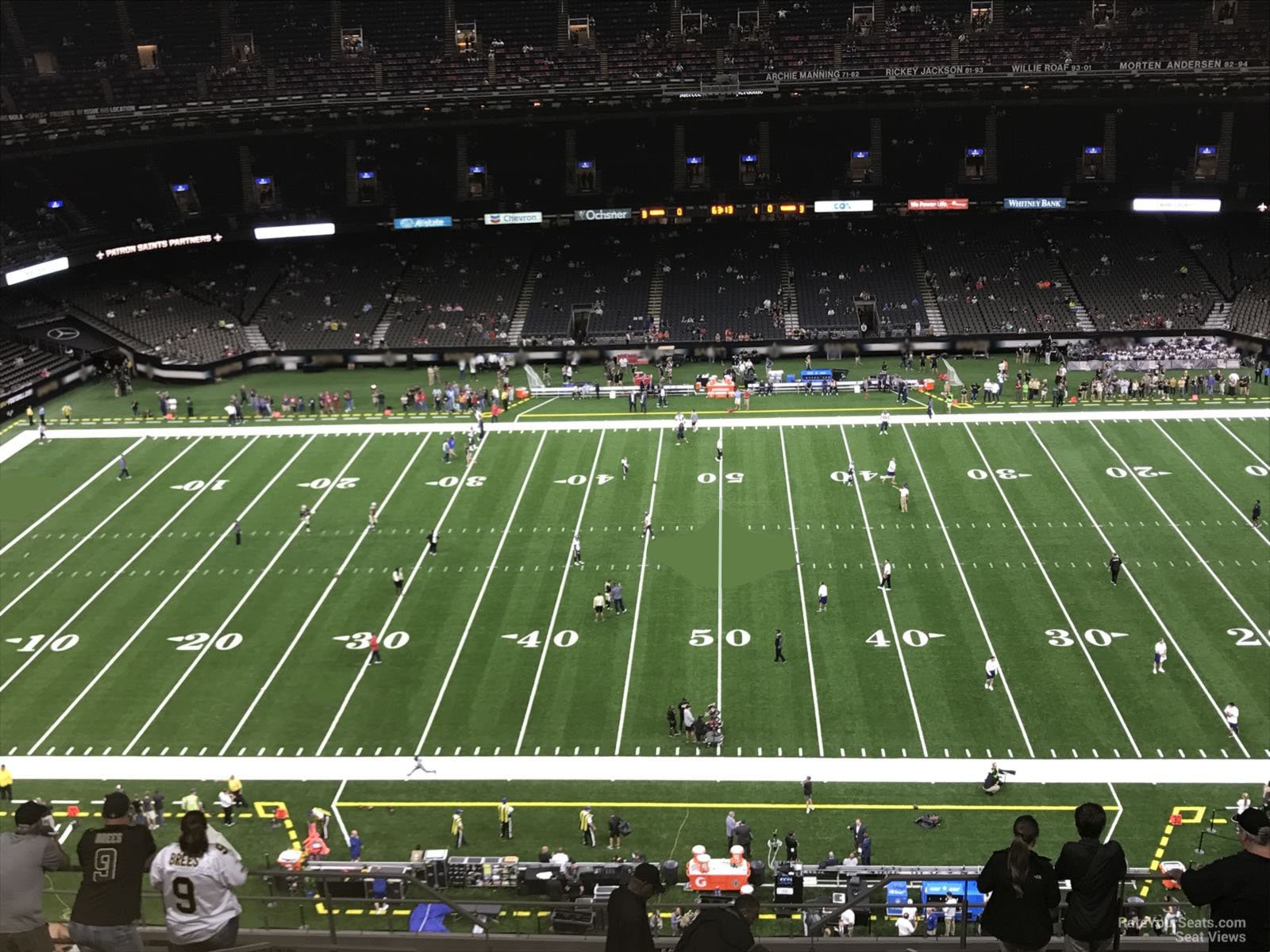 section 640, row 17 seat view  for football - caesars superdome