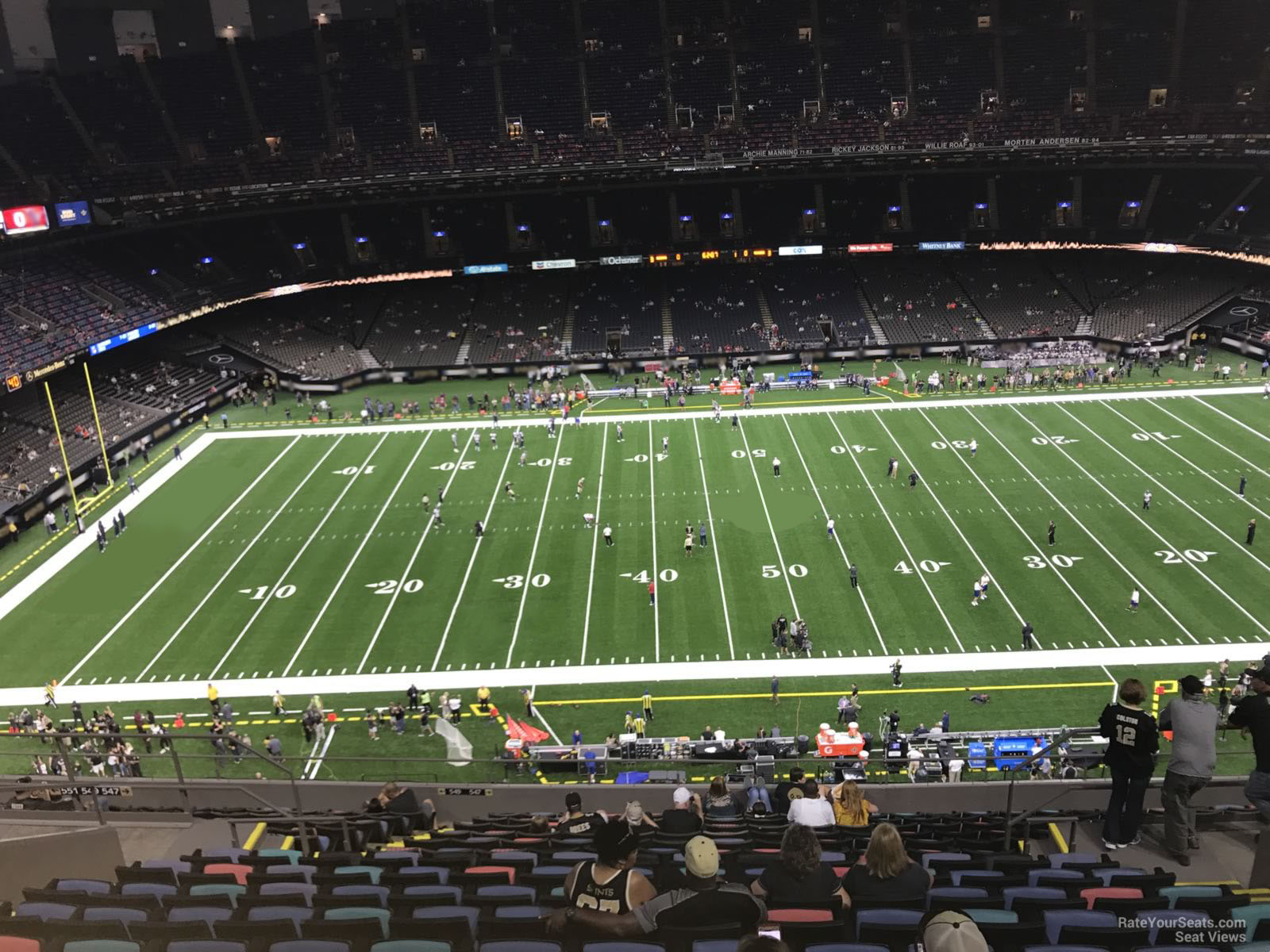 section 641, row 17 seat view  for football - caesars superdome