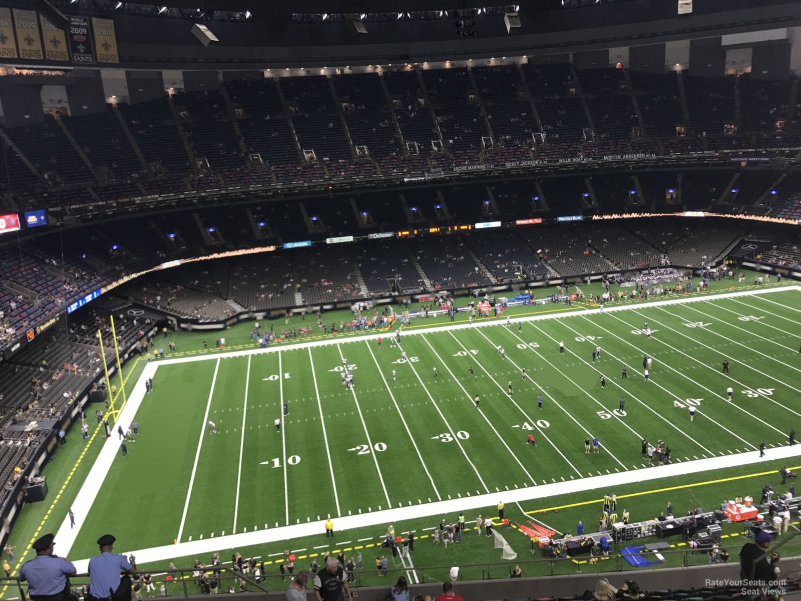 section 643, row 17 seat view  for football - caesars superdome