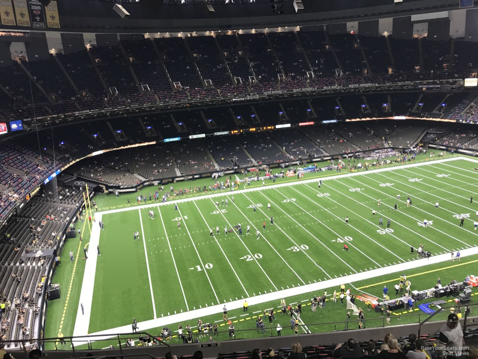 section 644, row 17 seat view  for football - caesars superdome