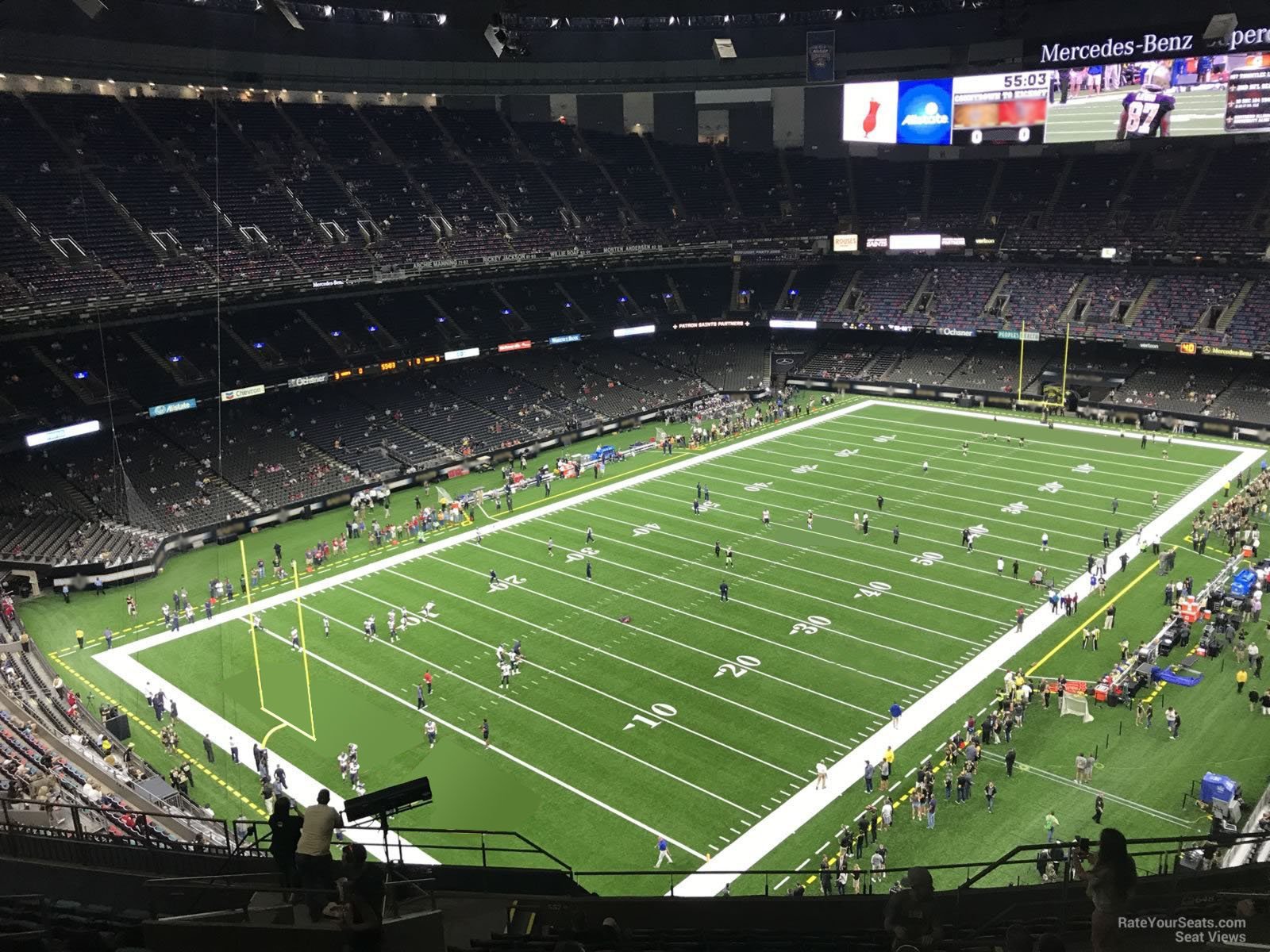 section 648, row 17 seat view  for football - caesars superdome