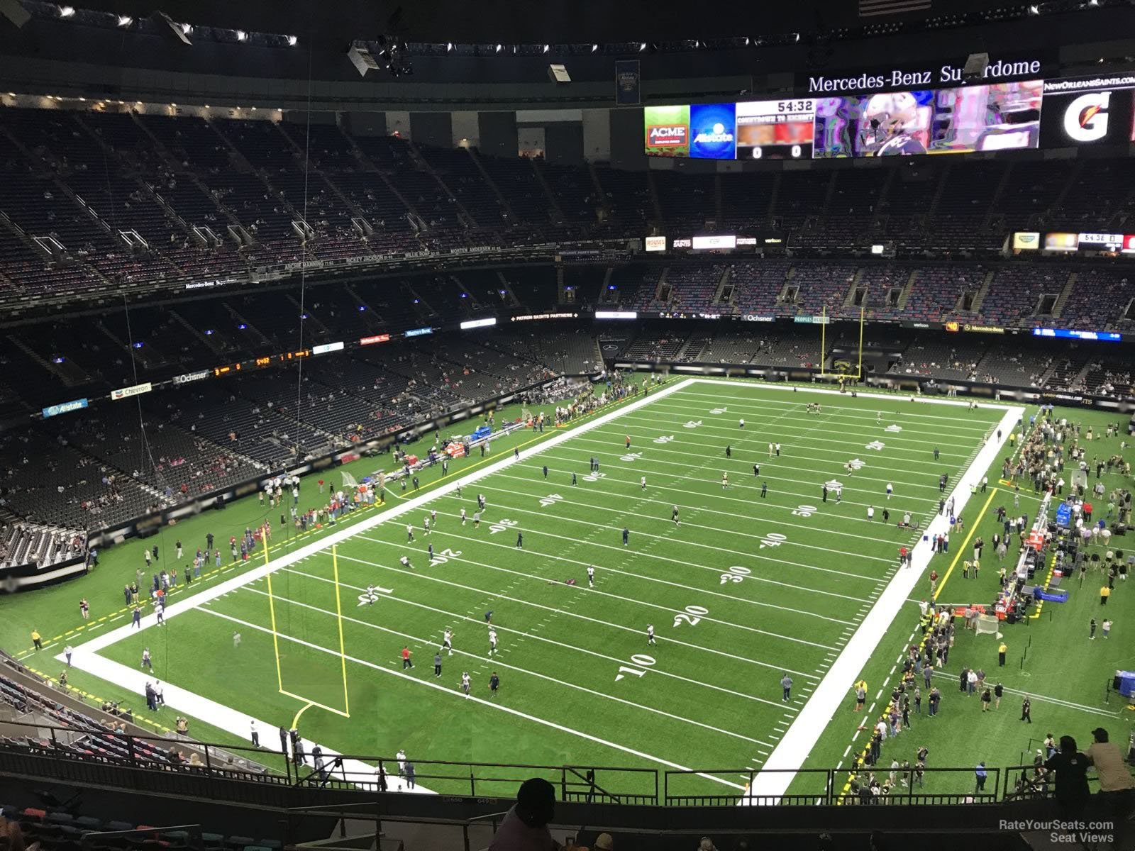 section 649, row 17 seat view  for football - caesars superdome