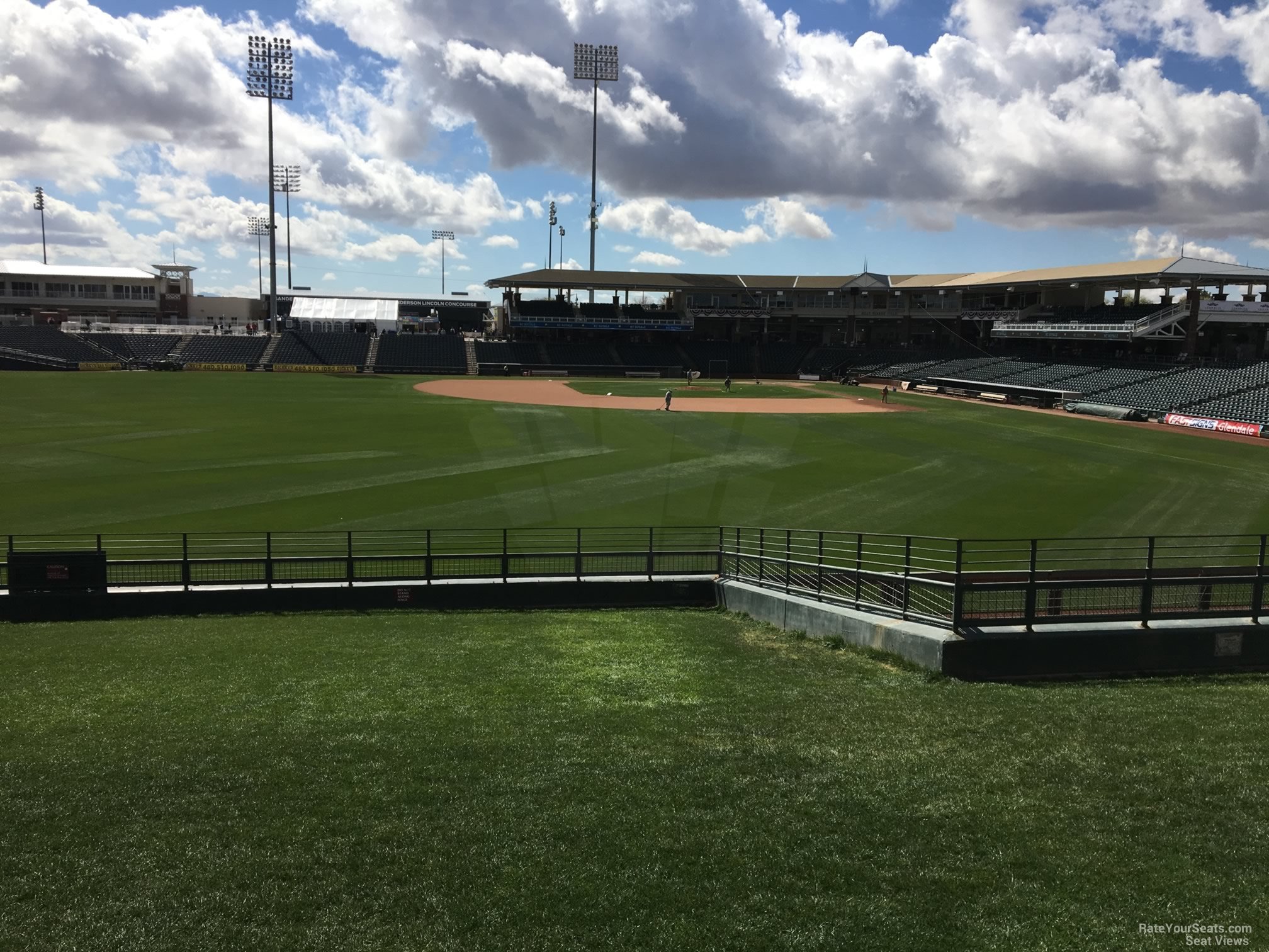 lawn seat view  - surprise stadium