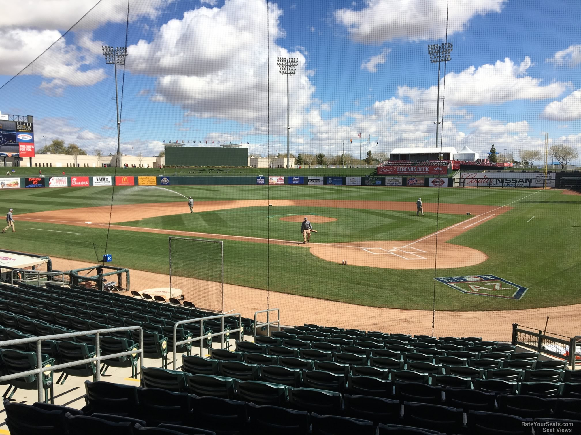 section 103, row r seat view  - surprise stadium