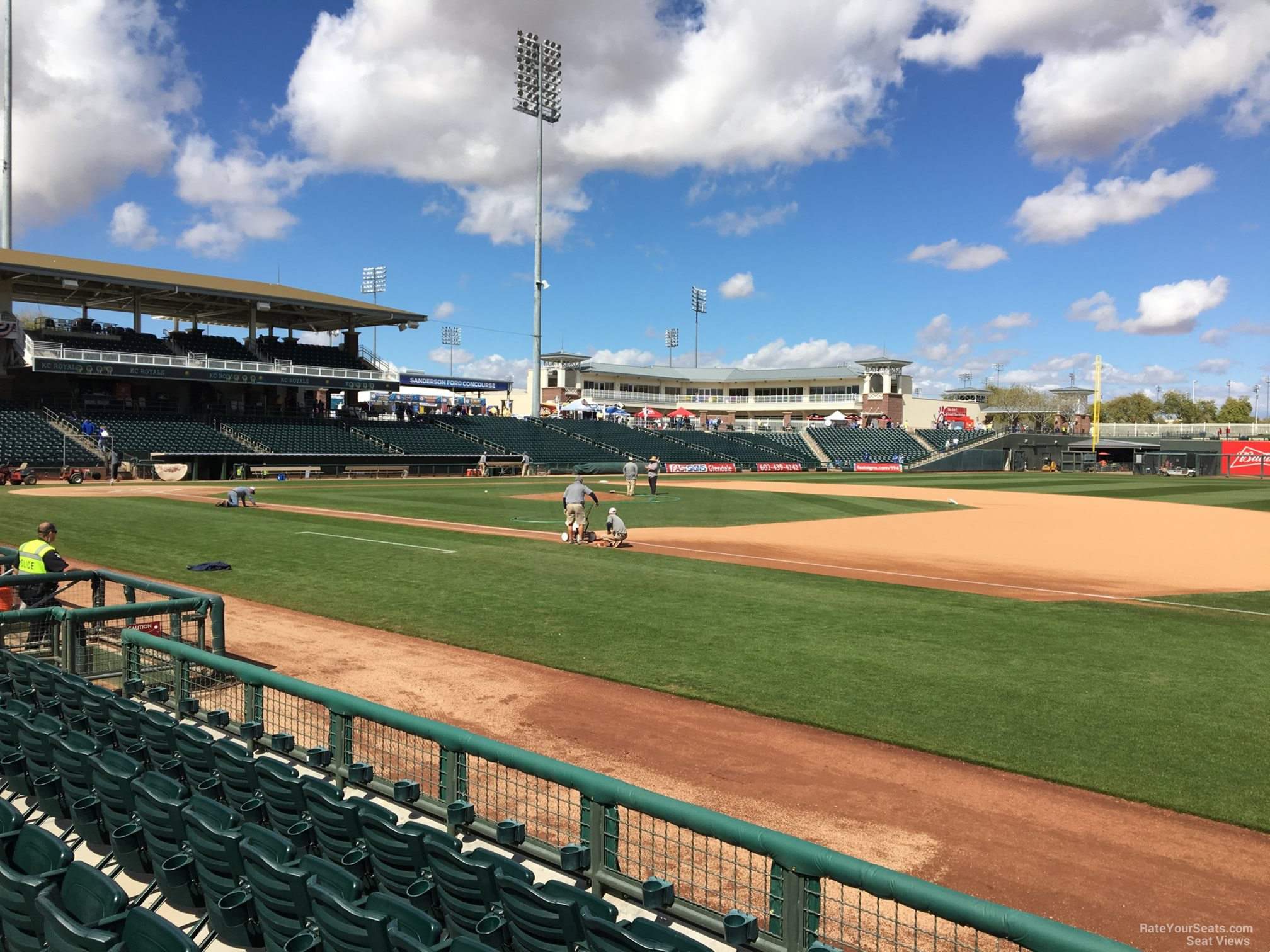 section 114, row e seat view  - surprise stadium